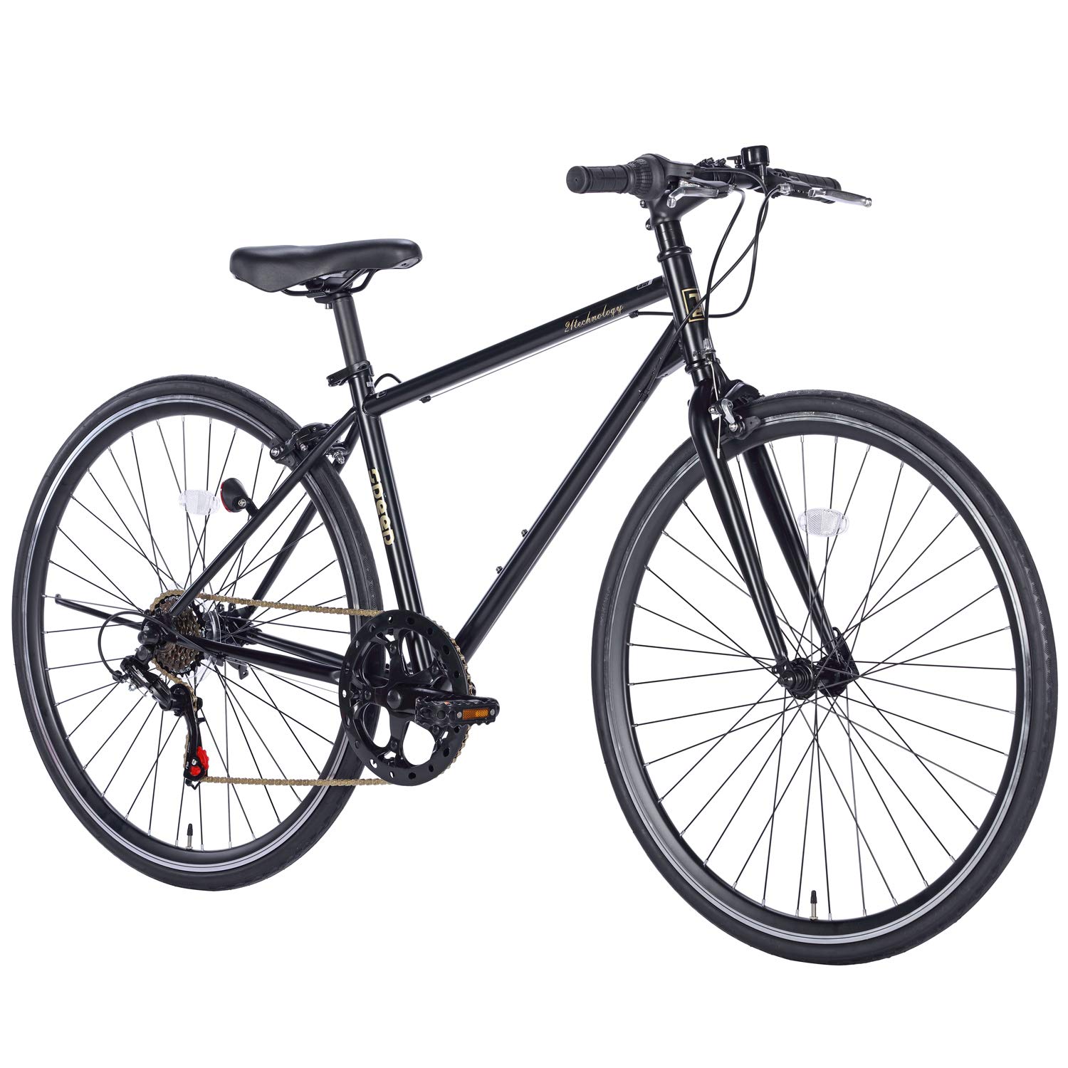 21Technology 自転車 クロスバイク CL266 マットブラック 70…