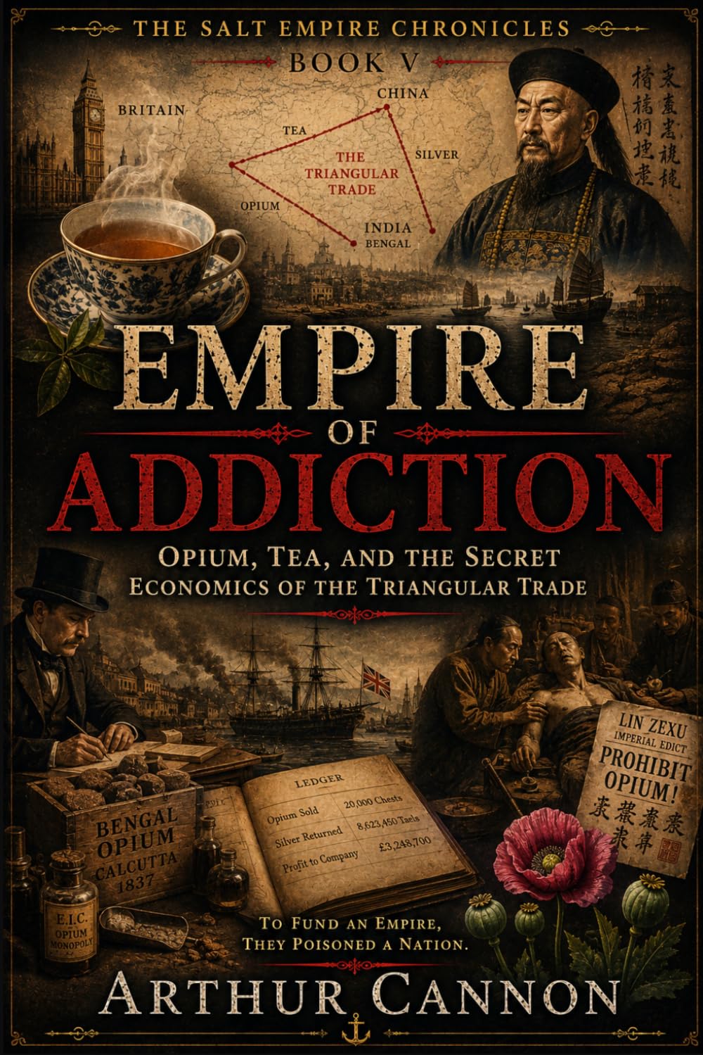 Empire of Addiction: Opium, Tea, and the Secret Economics of the Triangular Trade: How the British Empire Used Narcotics, Silver, and Commerce to Reshape the World: 5 (The Salt Empire Chronicles)