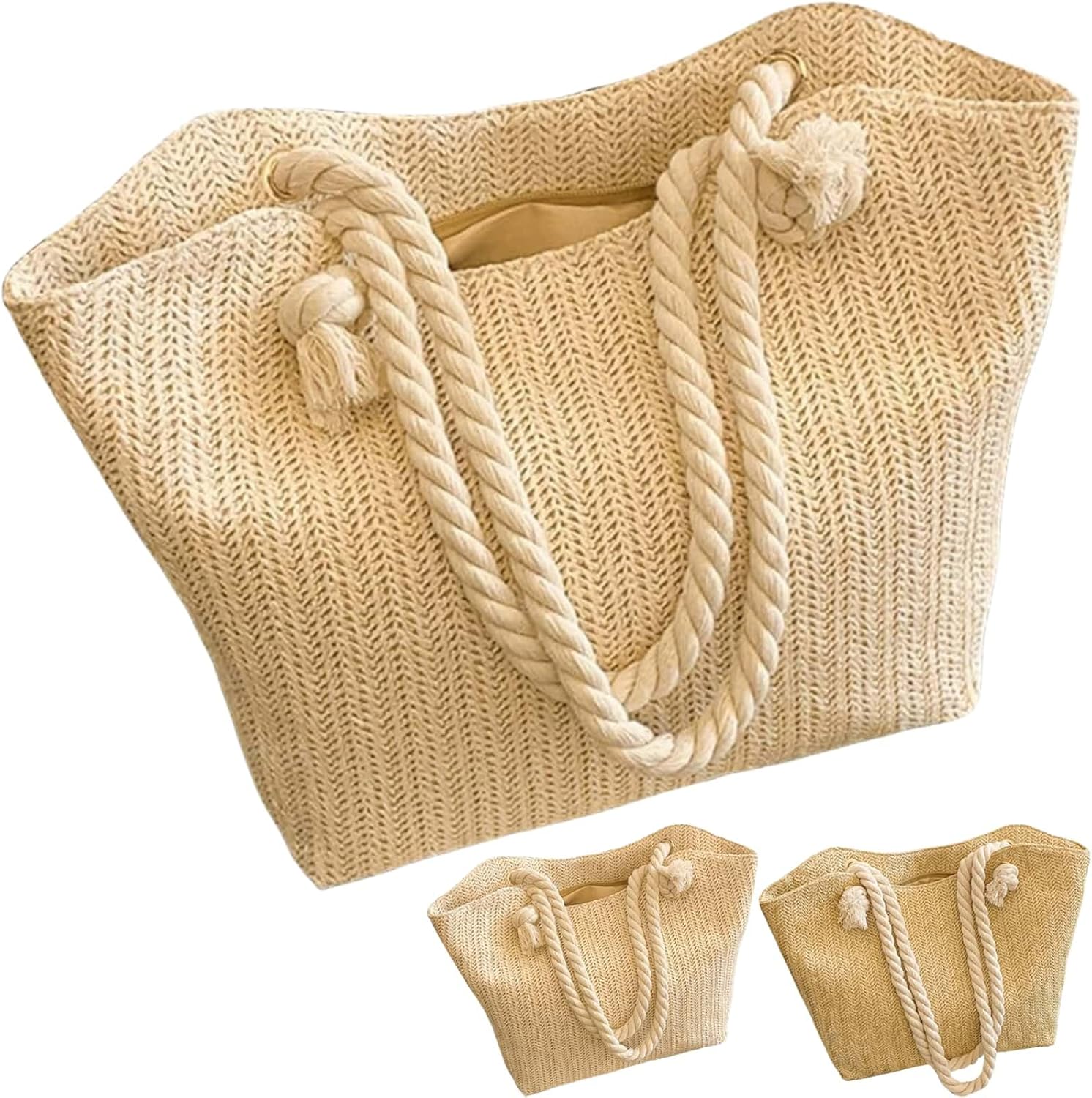 Straw Crossbody Bags for Women Trendy Beach Tote Summer Vacation Outfit Woven Shoulder Handbag Purse Travel Shopping