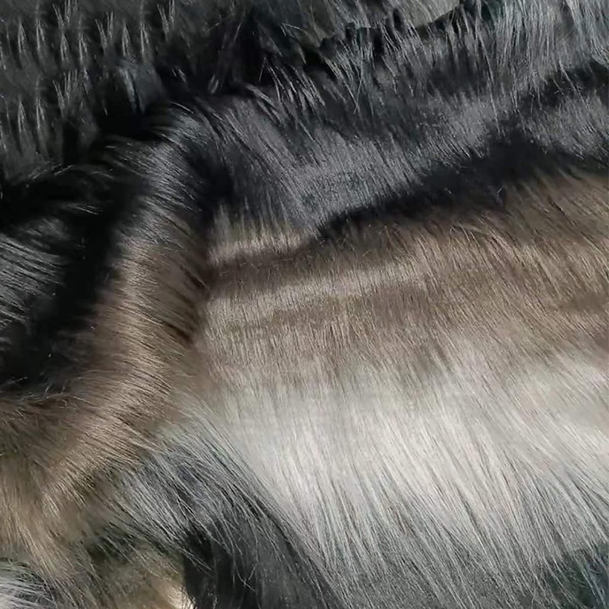 Tissu imitation fourrure anti-effilochage velours chaud pour réparer vos vêtements
