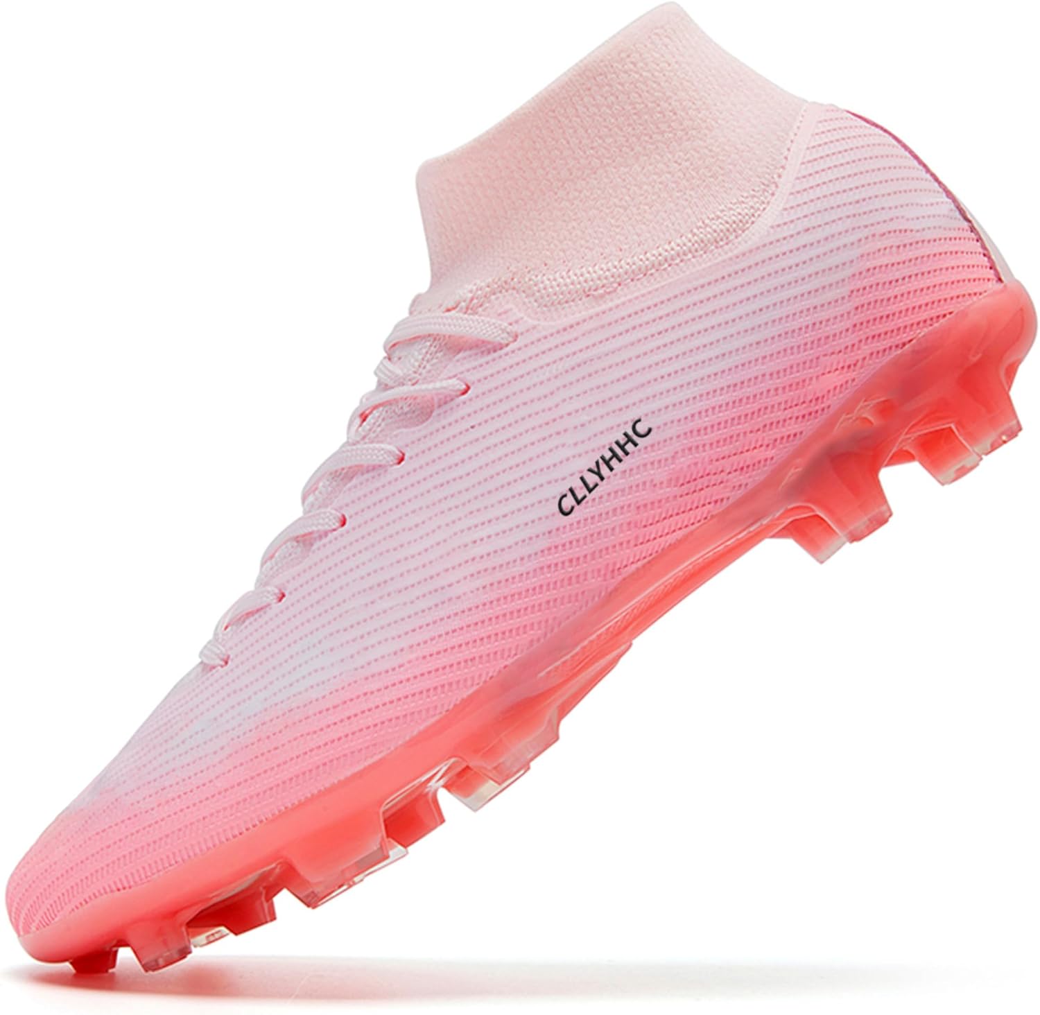 NISOCY Men's Soccer Cleats Women's Football Shoes High-Top Youth Outdoor/Indoor Athletic Adult Training Sneakers