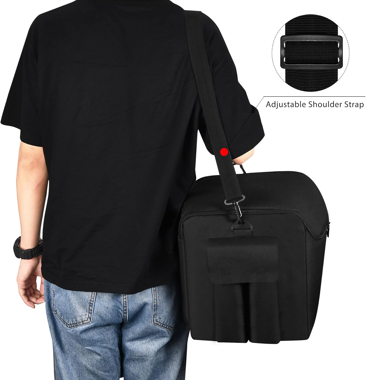 Speaker Carrying Case Tote Bag Compatible with JBL Partybox Encore Essential Portable Party Speaker & Accessories, Padded Shock-absorbing Material, Enhanced Protection