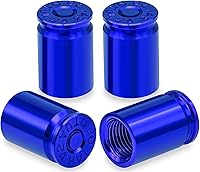 Vista 25 de Tapas de válvula de neumático deportivo, 4 unidades, antirrobo, universales, aluminio, cilindro elíptico con junta tórica, para automóviles