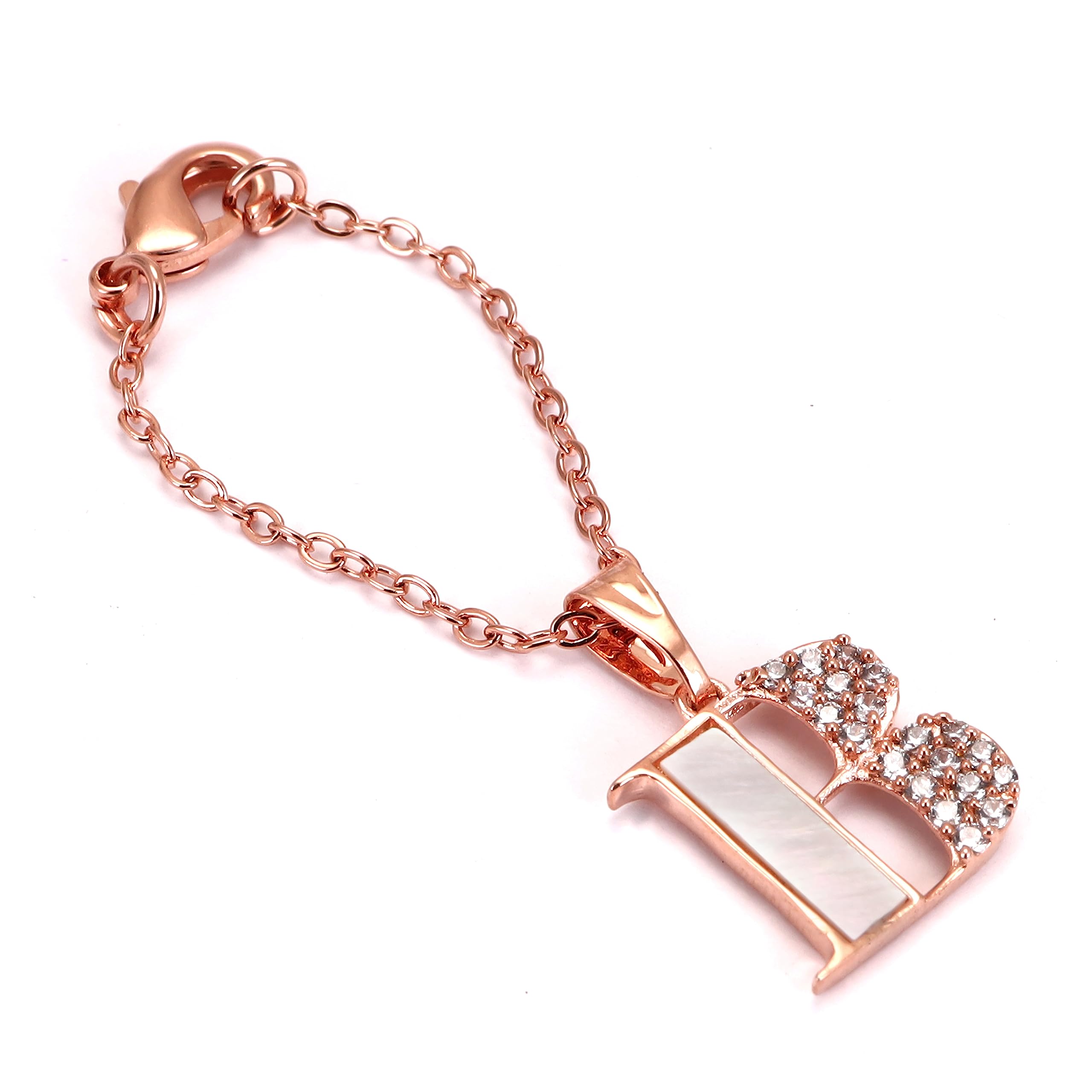 PowerGenX RoseGold Watch Charms With Mother Of Pearl And AD Stones Of Letter B (B0CBS4CD96) Amazon Price History, Amazon Price Tracker