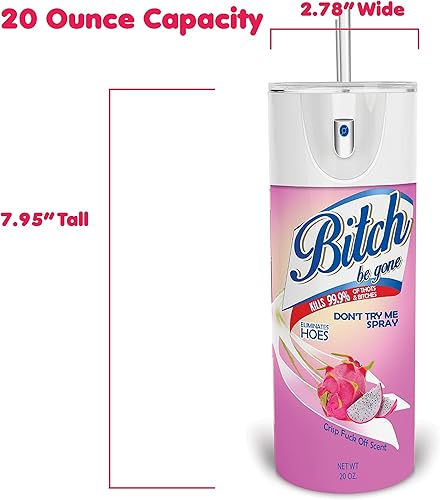 Miniatura 3 de GraphicsPig - Vaso personalizado Bitch Be Gone Original Creator de 20 onzas (negro)