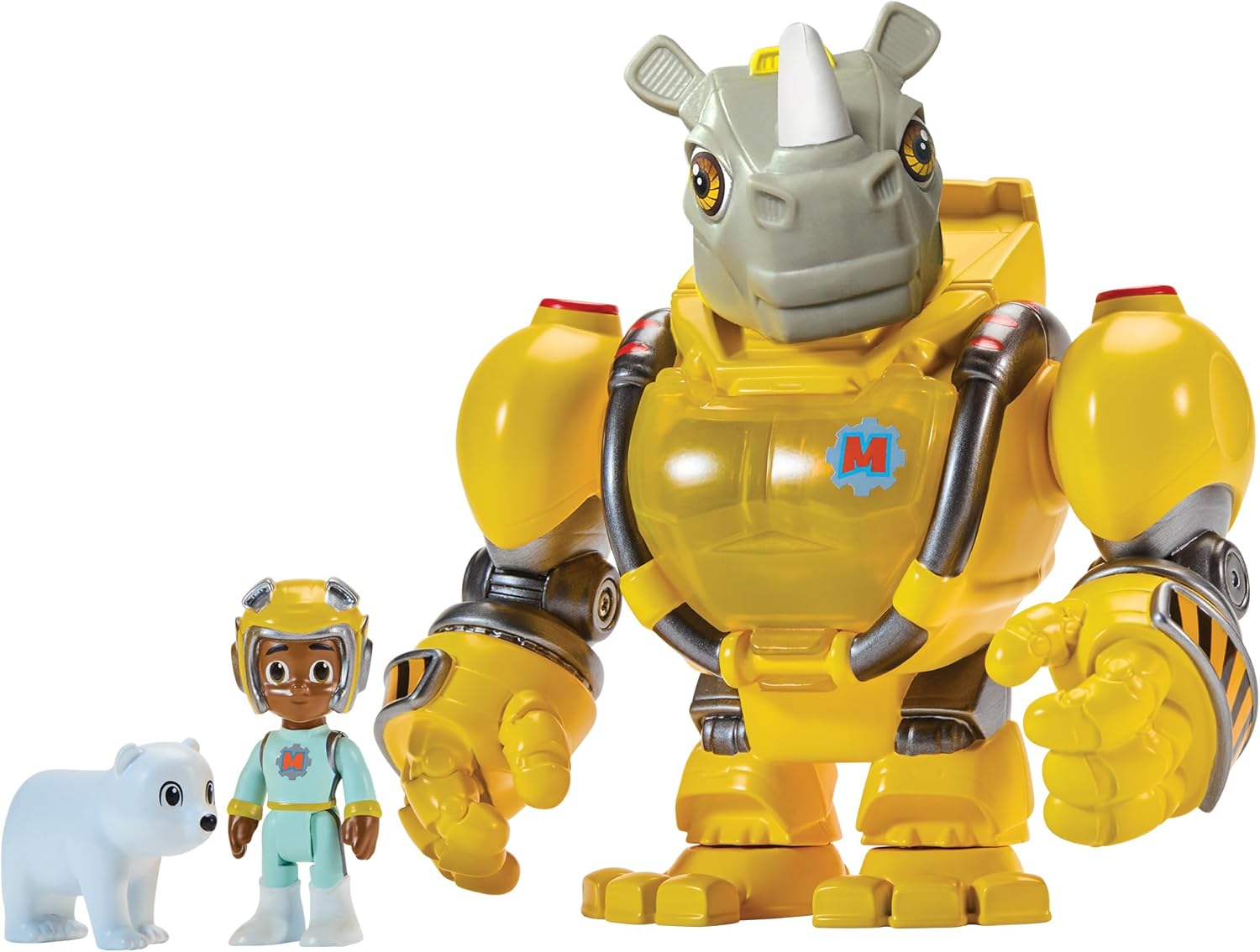 Animal Rescue Rhino Mek with Kawhi by Playmates Toys