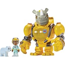 Animal Rescue Rhino Mek with Kawhi by Playmates Toys