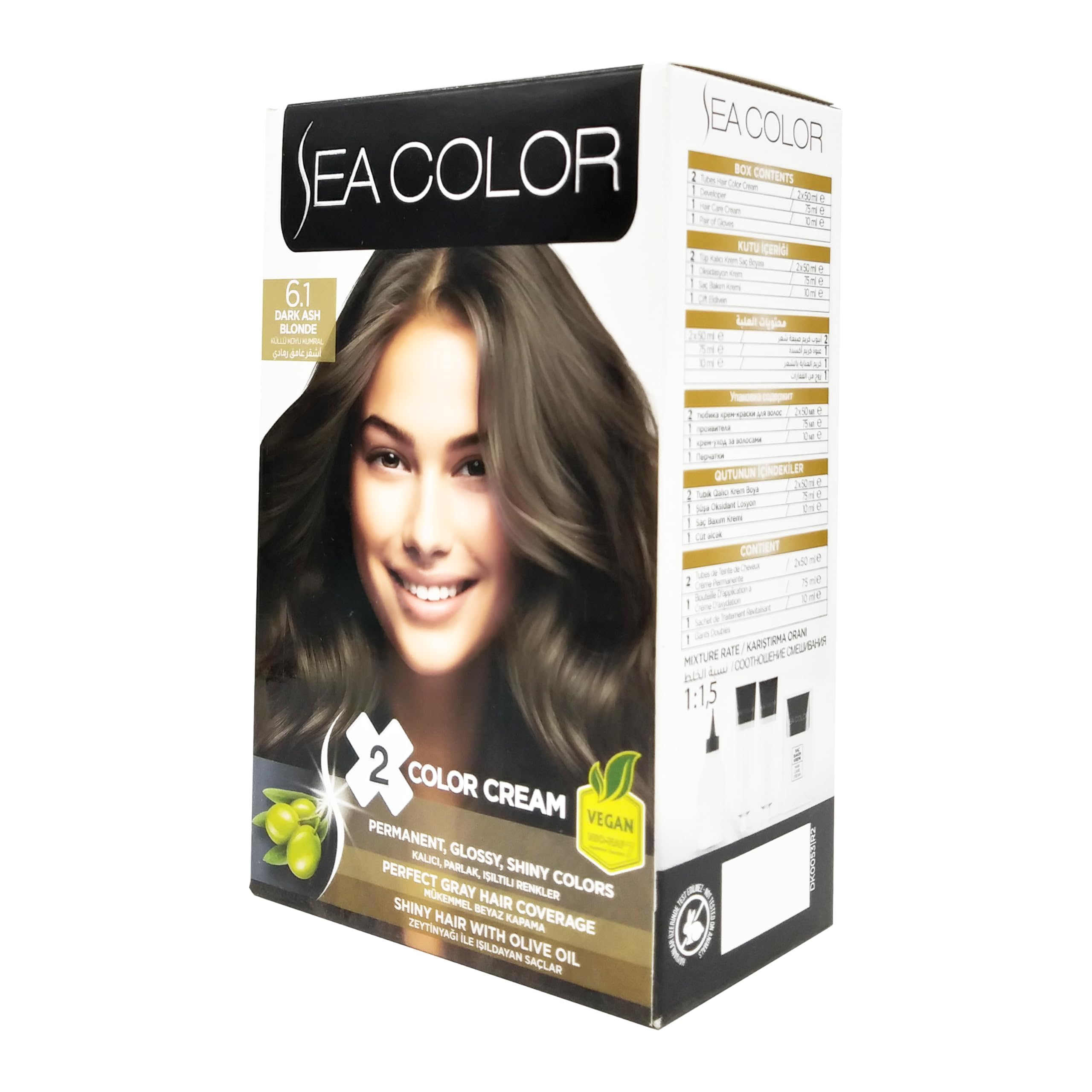 SEA COLOR 6.1 Küllü Koyu Kumral Set Boya