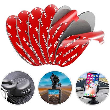 AZXYI Dash Cam Adhesive Pad Replacement Kit Compatible with Socket Mount