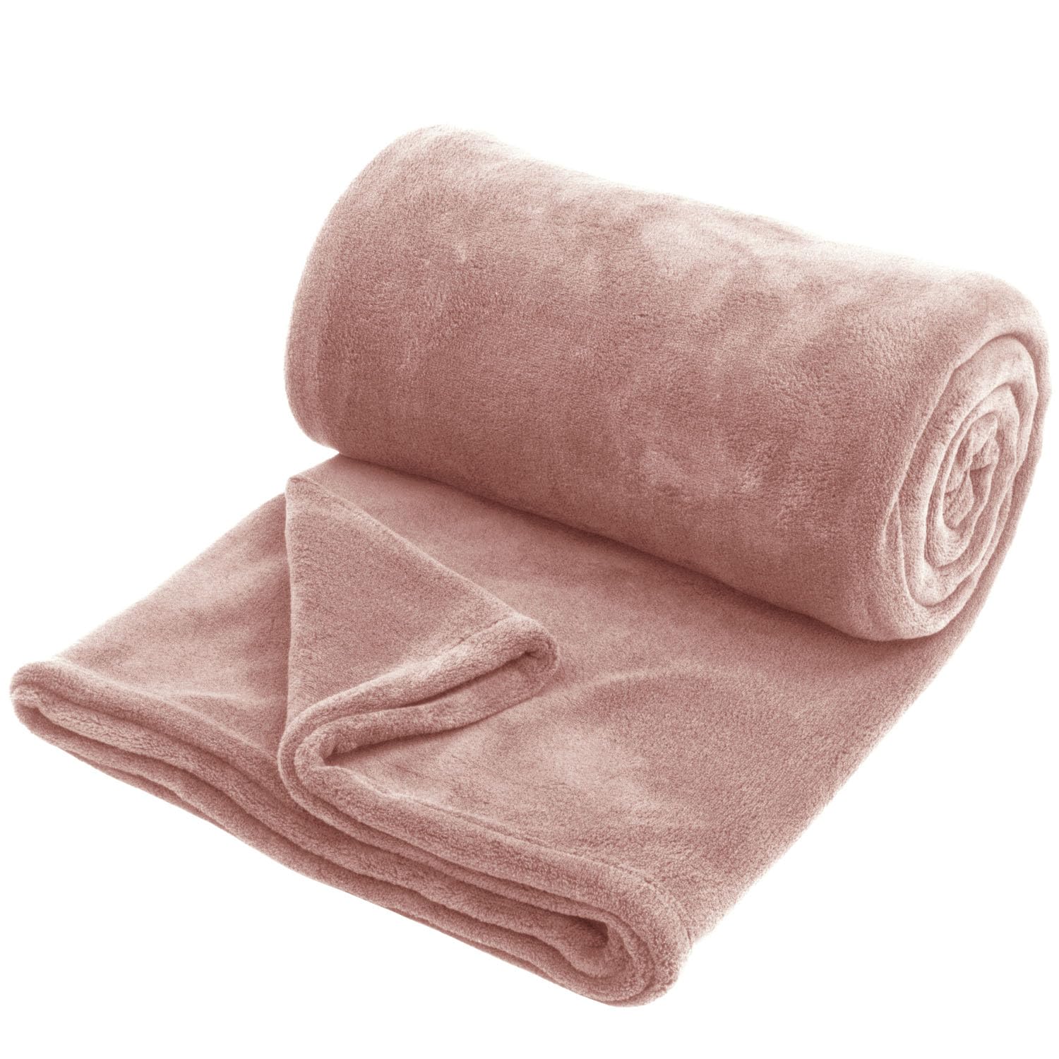 Hafaa Pink Fleece Blanket King For Bed Fluffy Throws For Sofas Couch - 400 Gsm Soft Cosy Warm Throw Blankets For Adults, 270X230cm Extra Large
