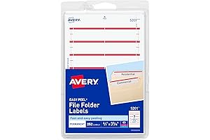 Avery labels for file folders