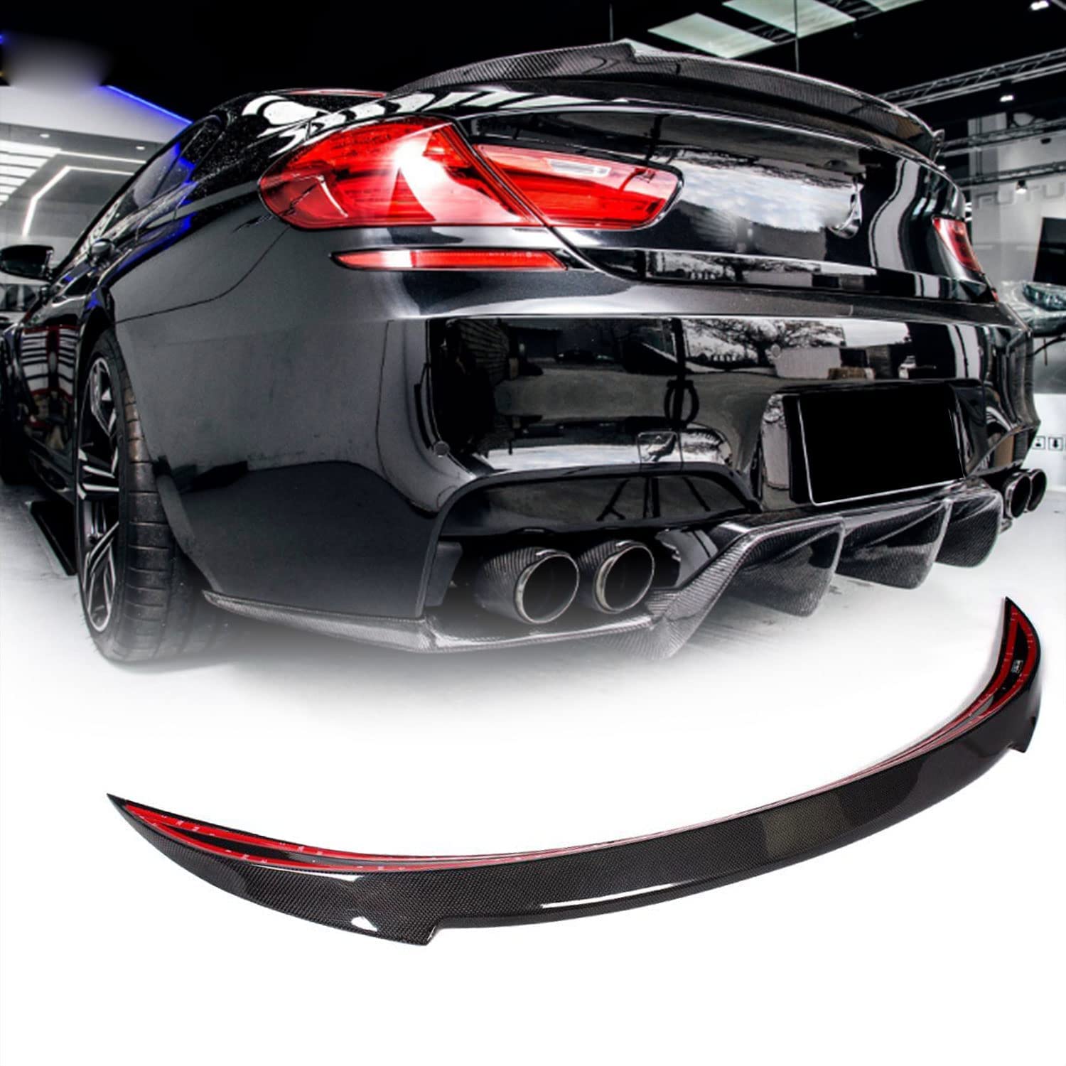 ✨BMW 6シリーズ カーボンファイバー リアスポイラー 送料無料 並行輸入品】 BMW 6シリーズ M6 F06 F12 クーペ リアウイング
