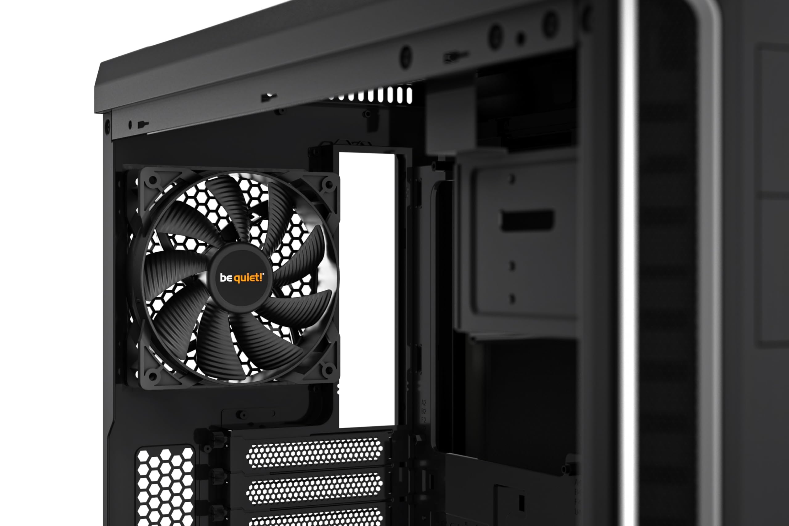 be quiet! Pure Base 600 Silver PC case, slot HDD riposizionabili, gabbia ODD removibile, 2 ventole Pure Wings 2 preinstallate, completamente insonorizzato, compatibile con radiatori fino a 360mm
