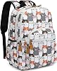 Leaper Water-Resistant Floral School Backpack Travel Bag Bookbags Women Satchel
