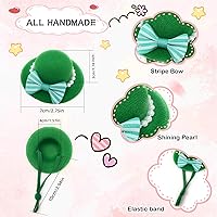 Vista 2 de 6 piezas de sombreros para pollo, sombreros para muñecas, ropa para osos, ropa para peluches, cascos para pollo