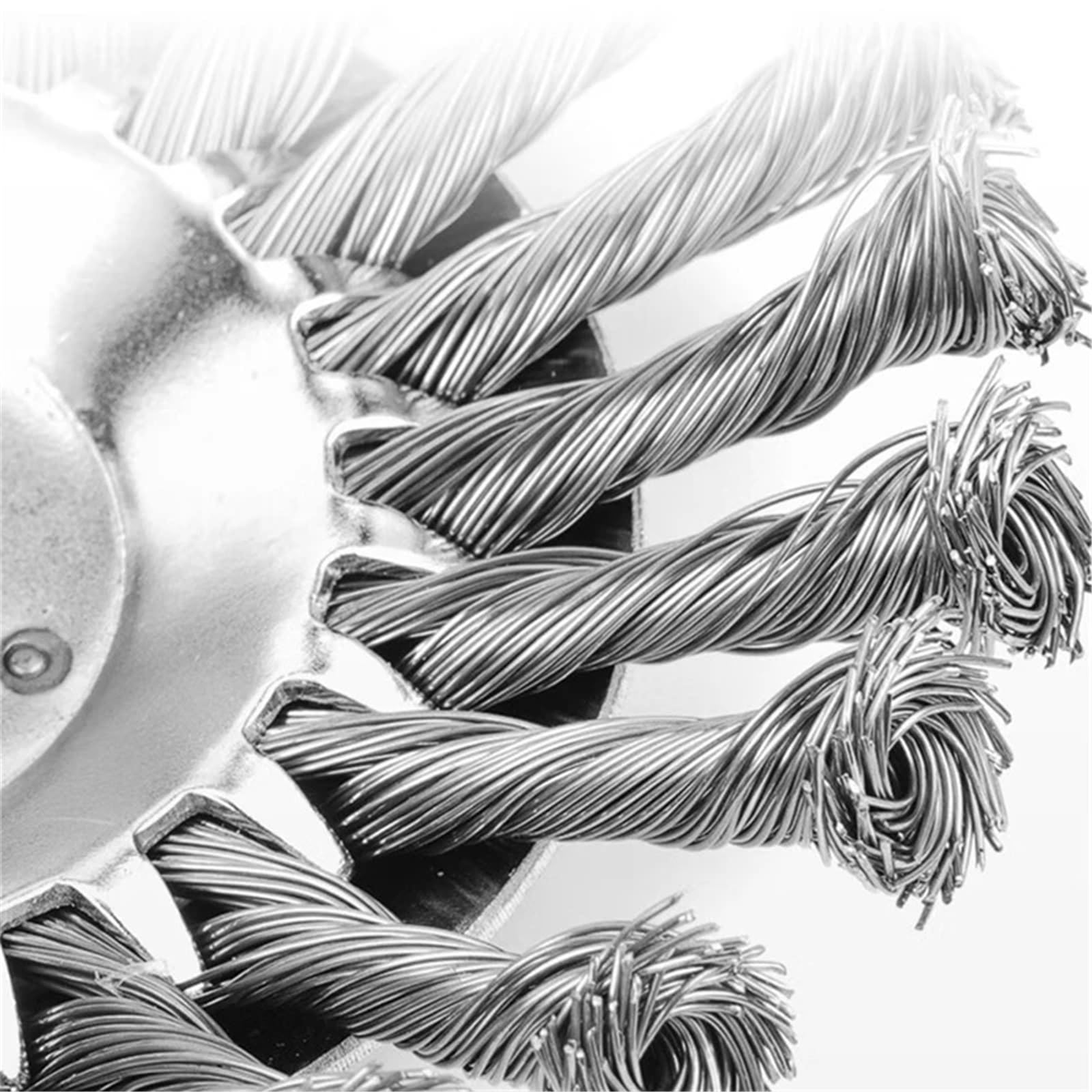 Cabezal desbrozadora de malezas Universal de 6 y 8 Pulgadas con Rueda de Alambre de Acero, Cabezal de Corte for jardín, 1 Unidad(8Inch)