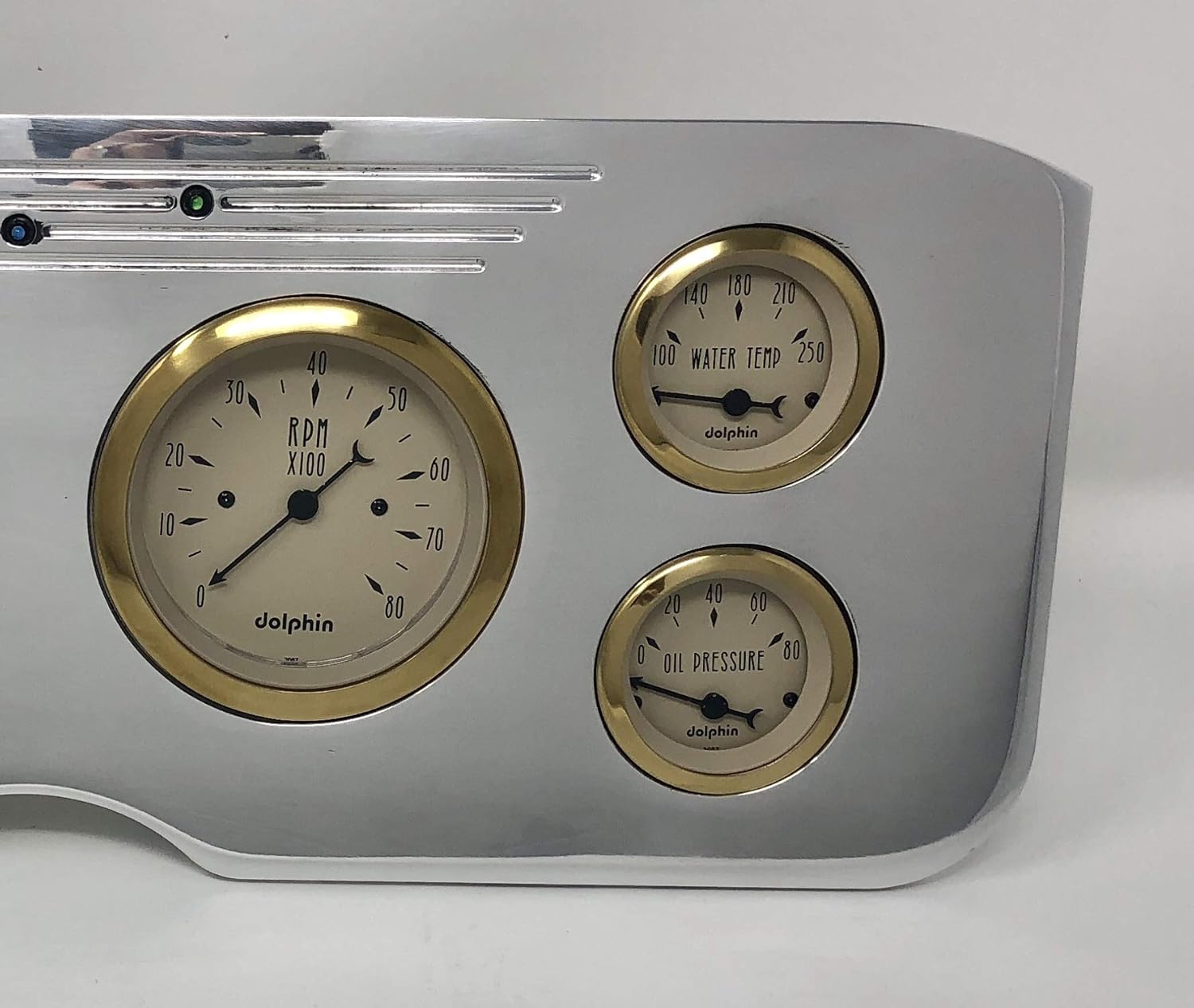 Dolphin Gauges 1955 1956 1957 1958 1959 G Motors C 6 Gauge Dash Cluster Panel Set Mechanical