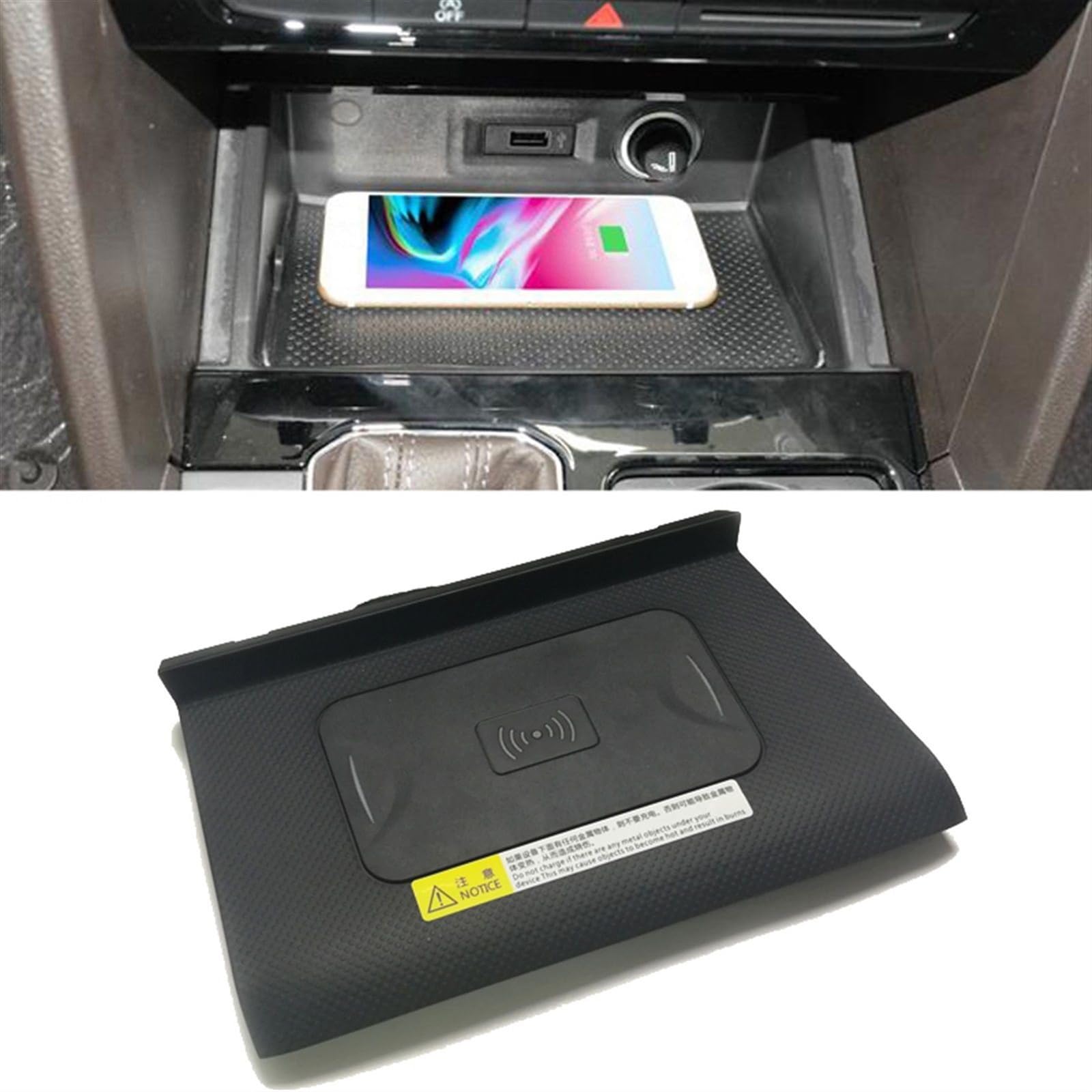 Ładowarka bezprzewodowa QI 10W do telefonu Szybkie ładowanie Akcesoria Plater, for VW, MK2 Allspace Tharu 2017 2018 2019