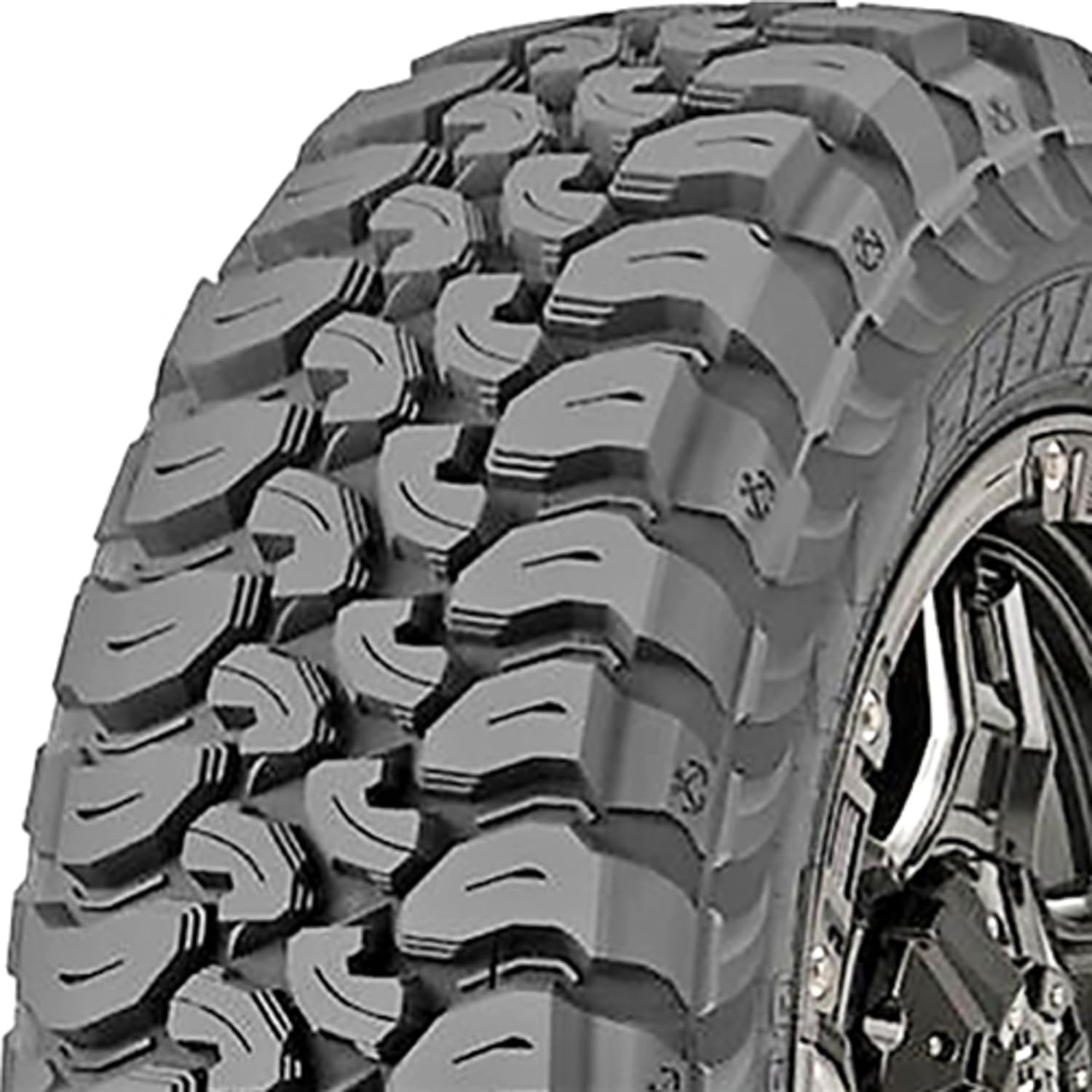 Zeetex MT1000 M/T Mud Off-Road Light Truck Radial Tire-33X12.50R20LT 33X12.50X20 33X12.50-20 114Q Load Range E LRE 10-Ply BSW Black Side Wall