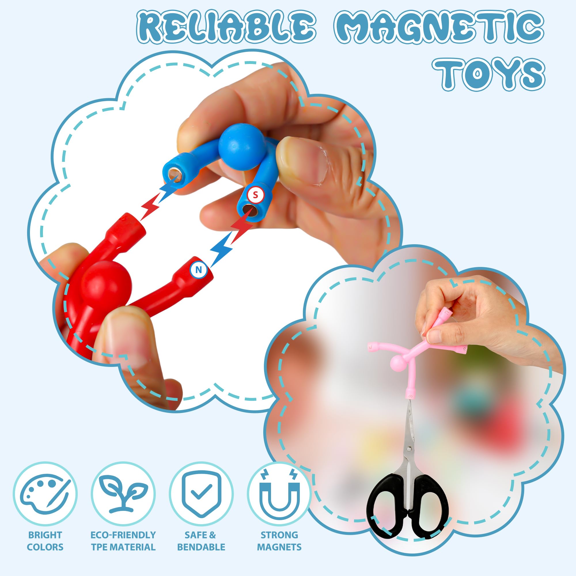 Kühlschrankmagnete für Herren, niedlicher Kühlschrank-Magnetmann, lustiges humanoides Magnetspielzeug für Kinder, bunt, magnetisch, für Schließfach, Whiteboard, dekorative Geschenke, 20 Stück