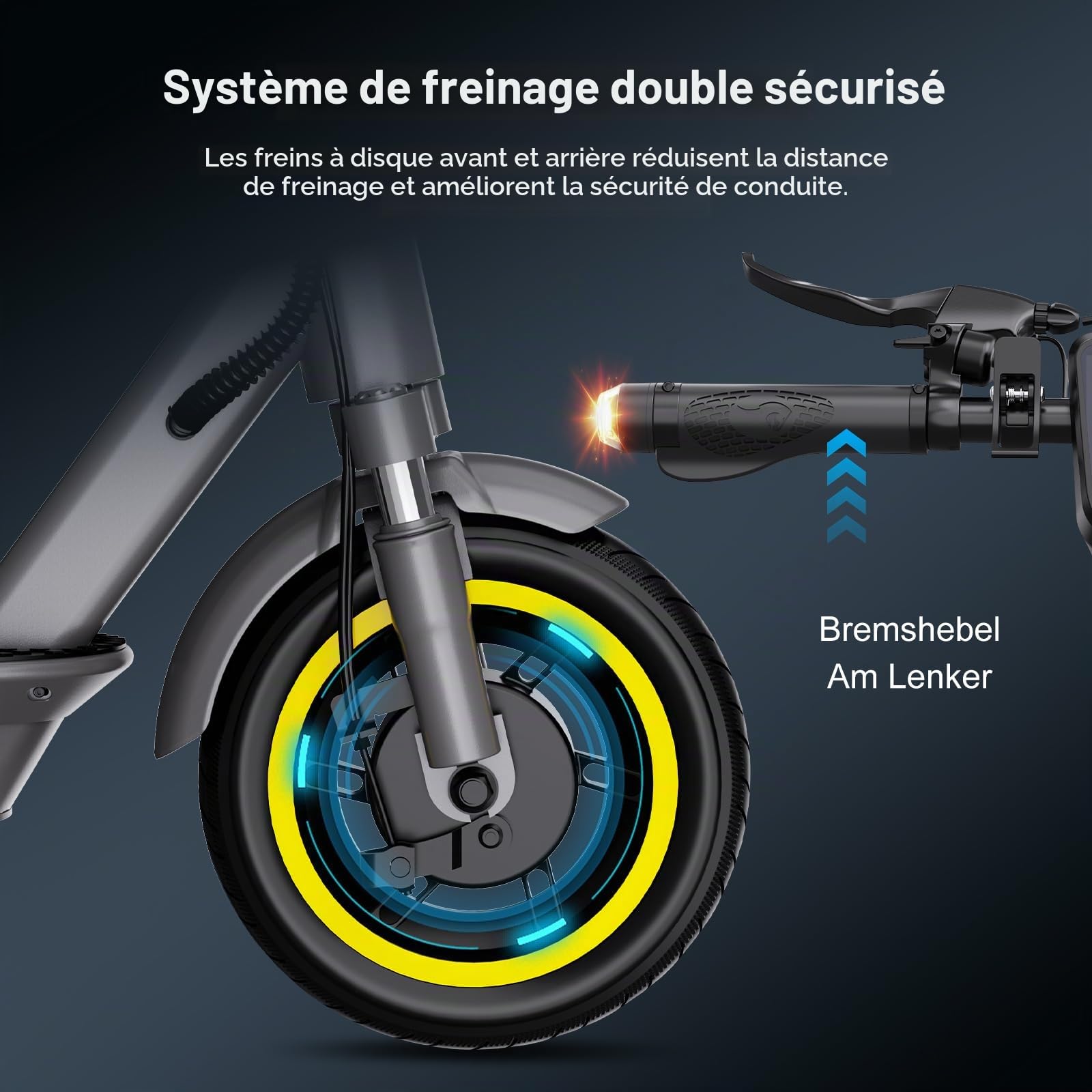 EVERCROSS Trottinette Électrique Adulte, 500W Scooter Électrique Pliable avec App, Jusqu’à 100-150 km d’Autonomie, 25 km/h, Pneus 10" Anti-Crevaison, Double Suspension, Écran LED