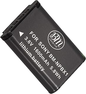 BM Premium NP-BX1 NP-BX1/M8 Battery for Sony CyberShot DSC-HX80, HDR-AS50, DSC-RX1, DSC-RX1R, DSC-RX1R II, DSC-RX100, DSC-...