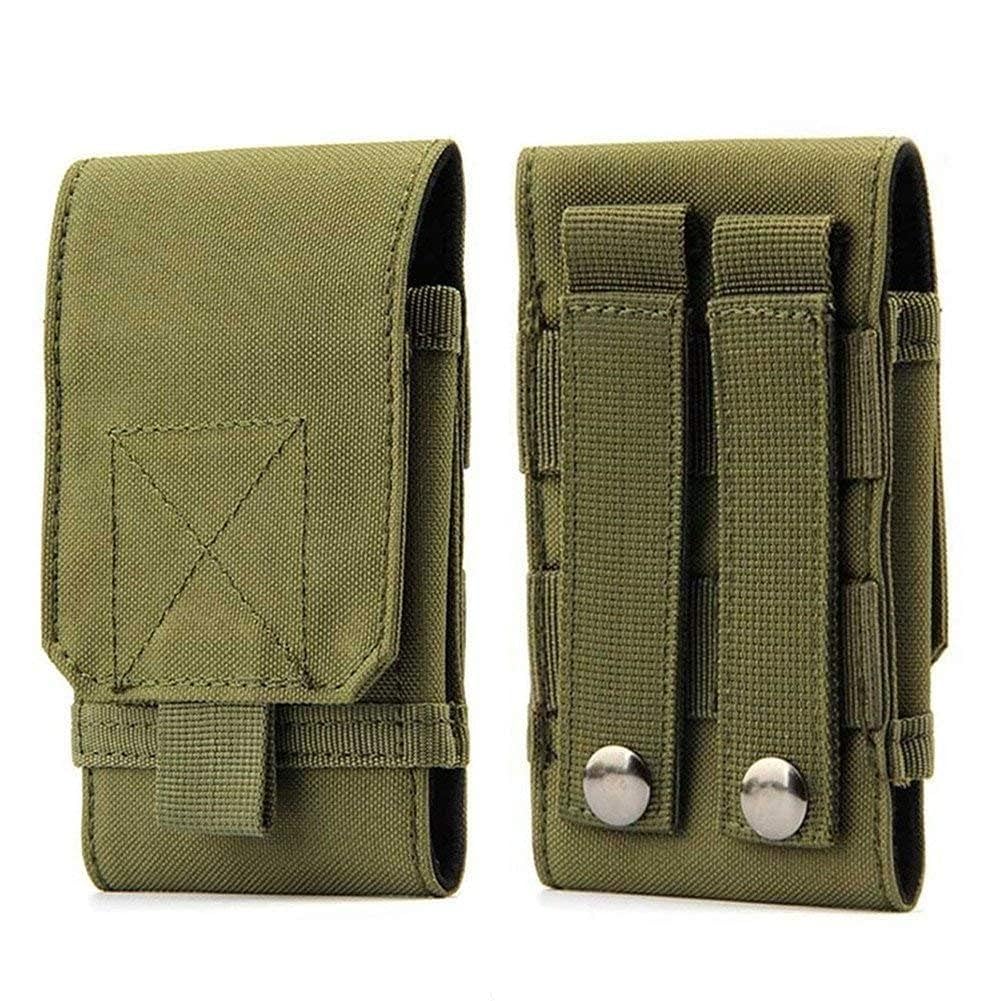 Meakwisht Mobile Phone Belt Pouch – Durable Waist Holster Case with Secure Flap, Multi-Purpose Carry Holder for Smartphones, Tools & Accessories,16.5 X 9.5 X 2.5 cm(Green) 1