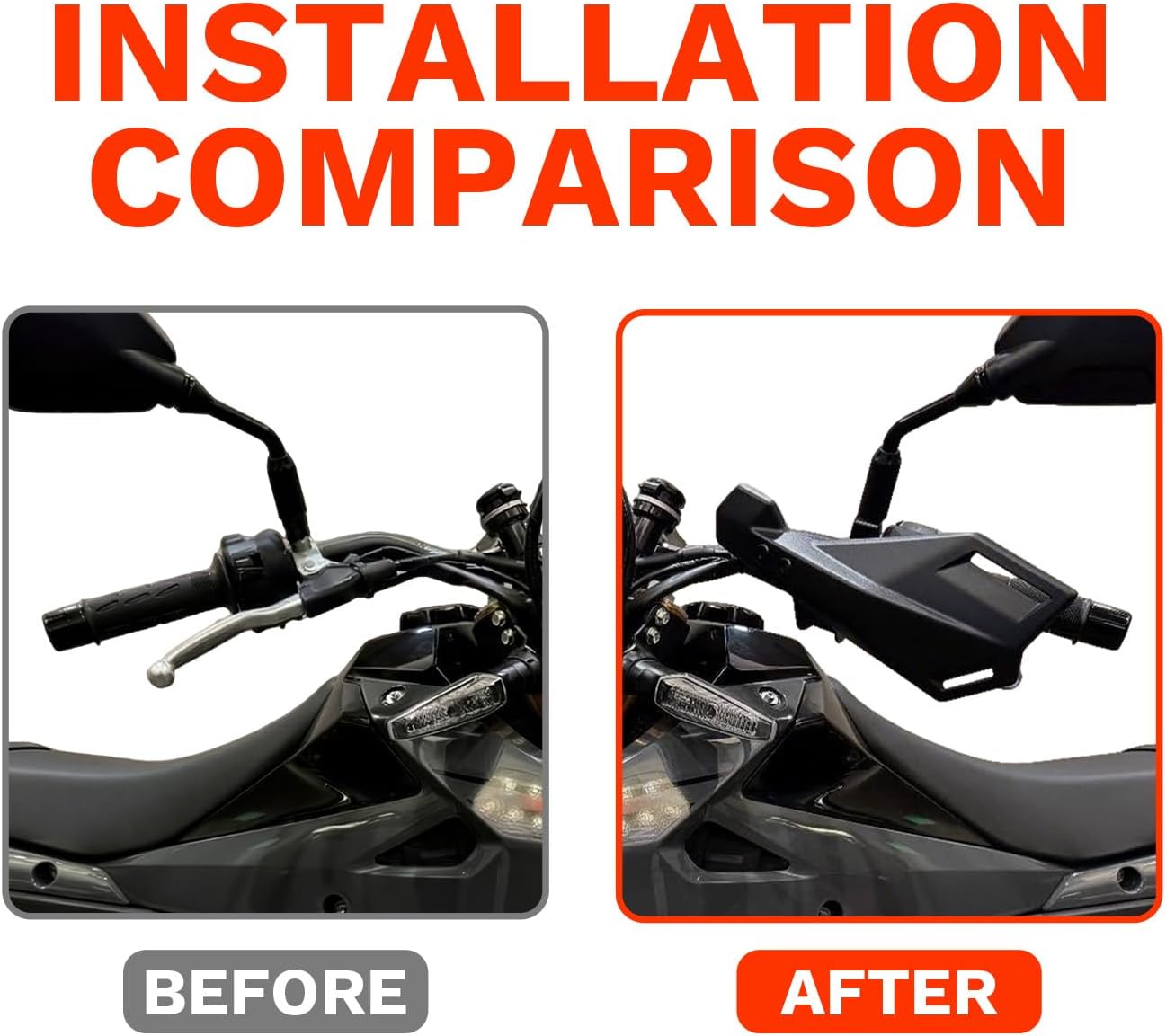 Motorcycle Handle Bar Handguards Protector Replacement for Suzuki DRZ4S DRZ4SM DR-Z4S DR-Z4SM 2025 Wind Deflectors Protective Hand Guards (Type A)
