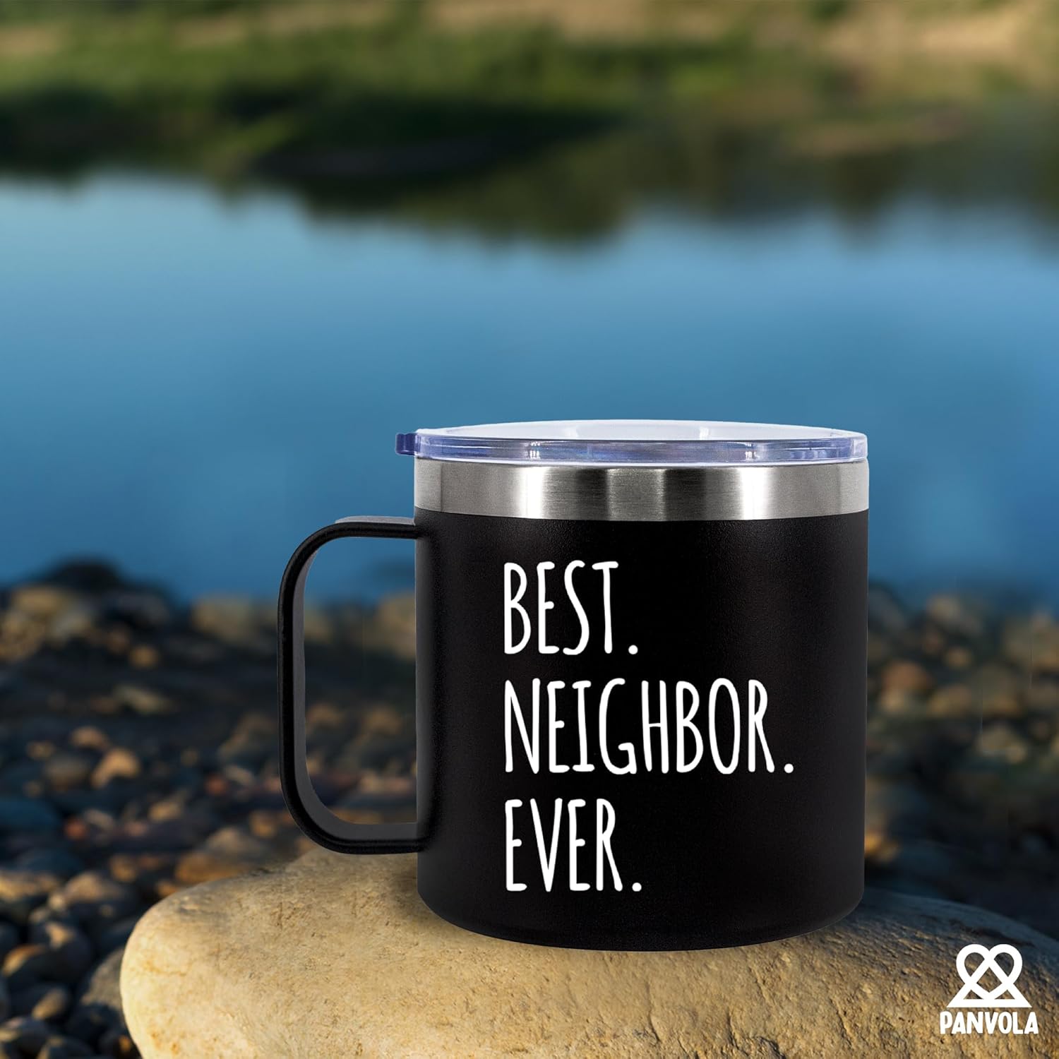 Best Neighbor Ever Insulated Coffee Mug 14oz With Handle And Lid Farewell Moving Away Goodbye Welcome Home Housewarming Appreciation 304 Stainless Steel Vacuum Insulated Tumbler Camping Travel Cup - Image 7
