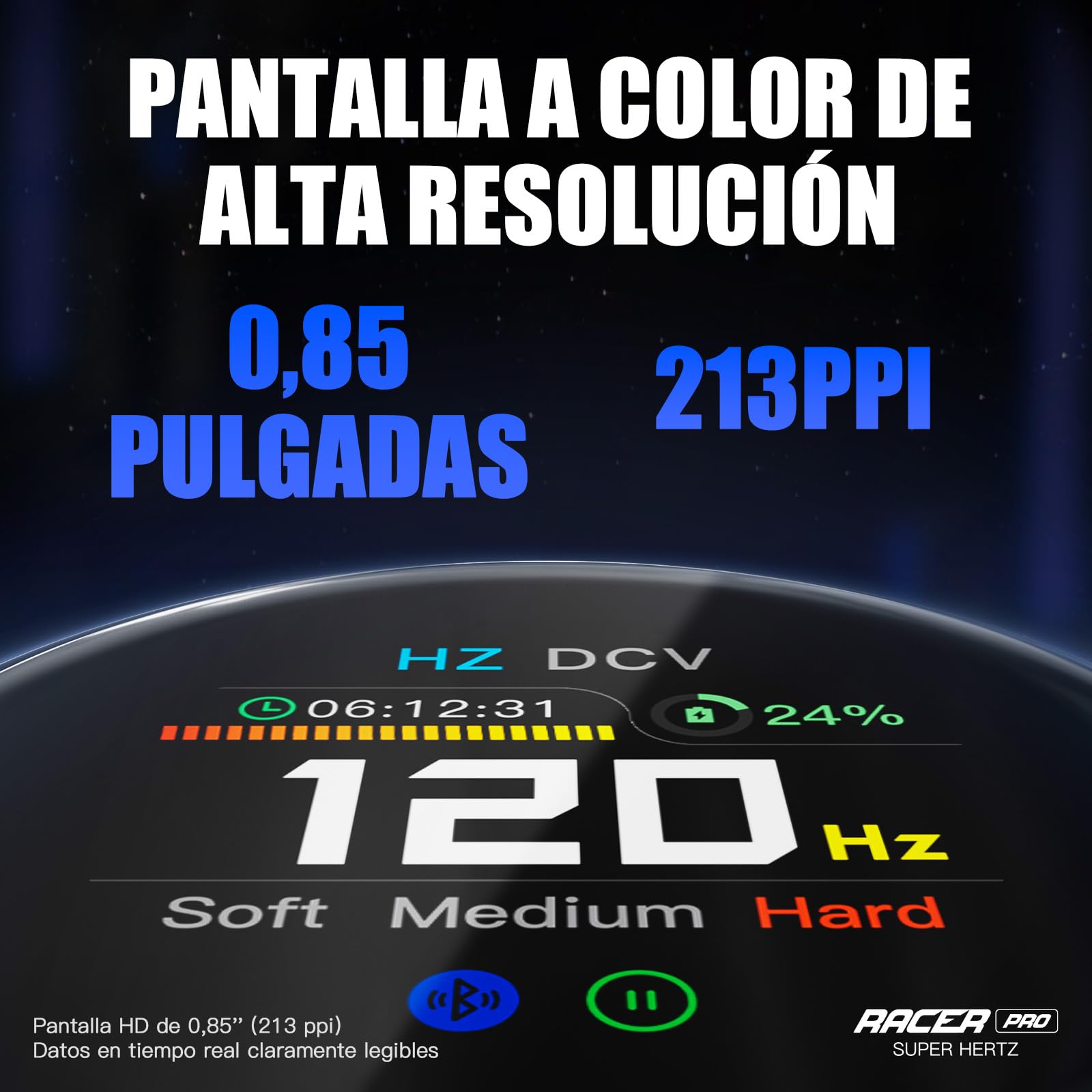 Mast Racer Pro Máquina de Tatuar Rotativa Inalámbrica 3-140Hz Ajustable (Modo Suave/Fuerte) con Batería 1520mAh & Motor Mcore-Pro Profesional Tattoo Machine Pen
