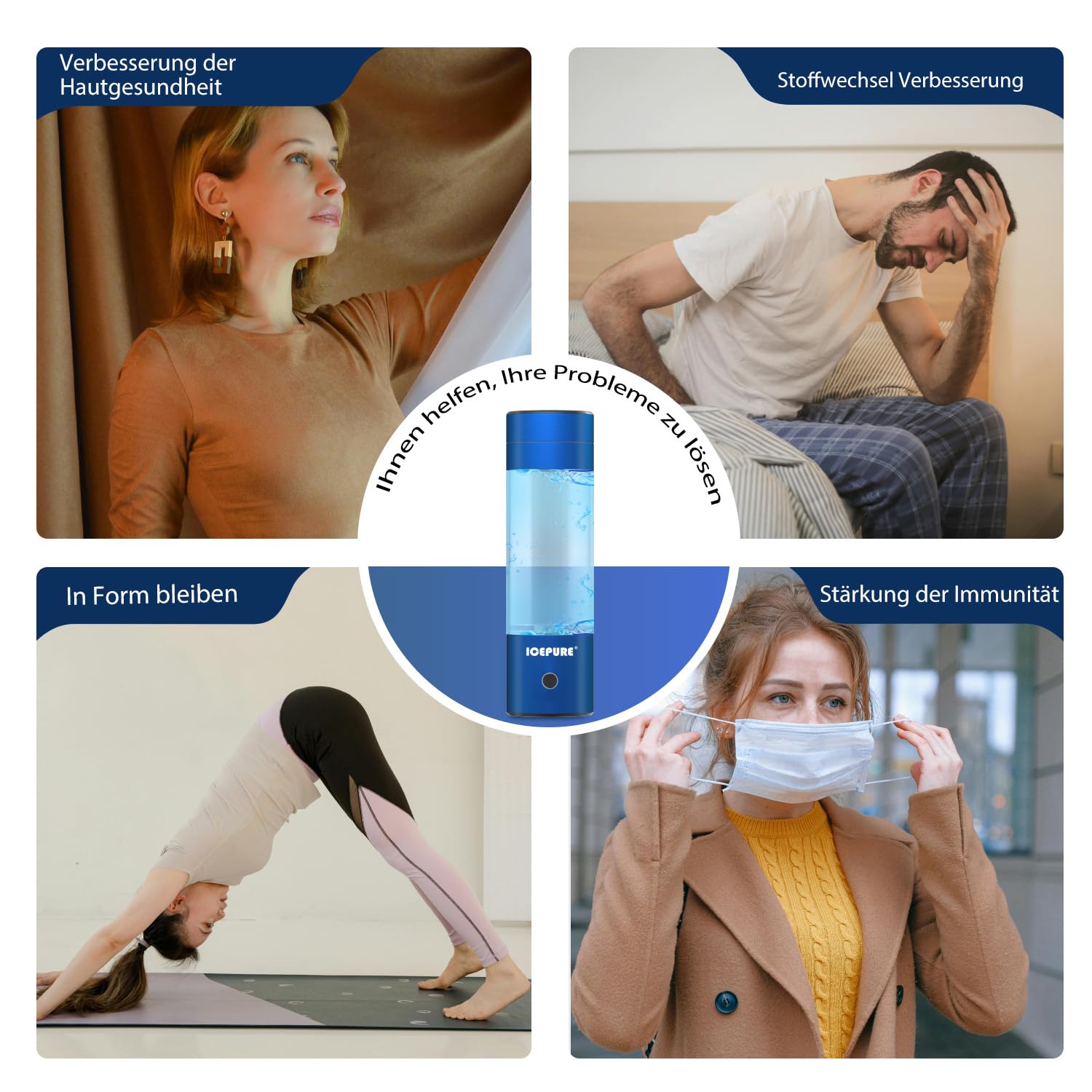 2 Dispenser Bevande HEFTMAN Da 3L Con Rubinetto - Per Frigorifero, Cocktail E Acqua Fredda