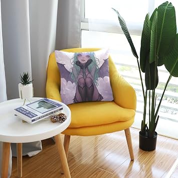 Sexy Little Devil Anime Girl Stripped Pillow case 1 Pack Empty Pillow case with Zipper for Bedroom 18x18