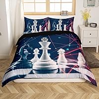 Vista 23 de Feelyou - Juego de ropa de cama con funda de edredón de dibujos animados para niños, niñas y adolescentes, con estampado de vehículos modernos