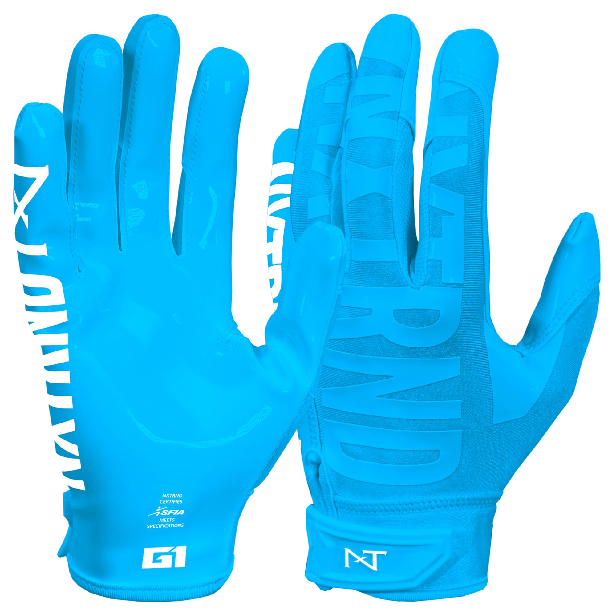 Nxtrnd G1 Pro Men's Football Gloves, Adult Sticky Receiver Gloves