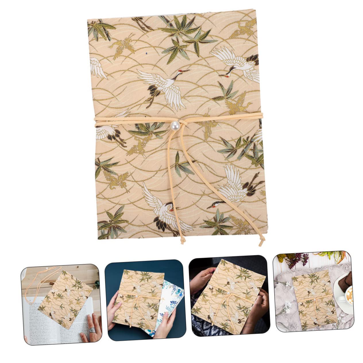 NUOBESTY 4pièces Couverture De Réutilisable Décorative Pour Étudiants Étui Ajustable Modèle Avec Motif De