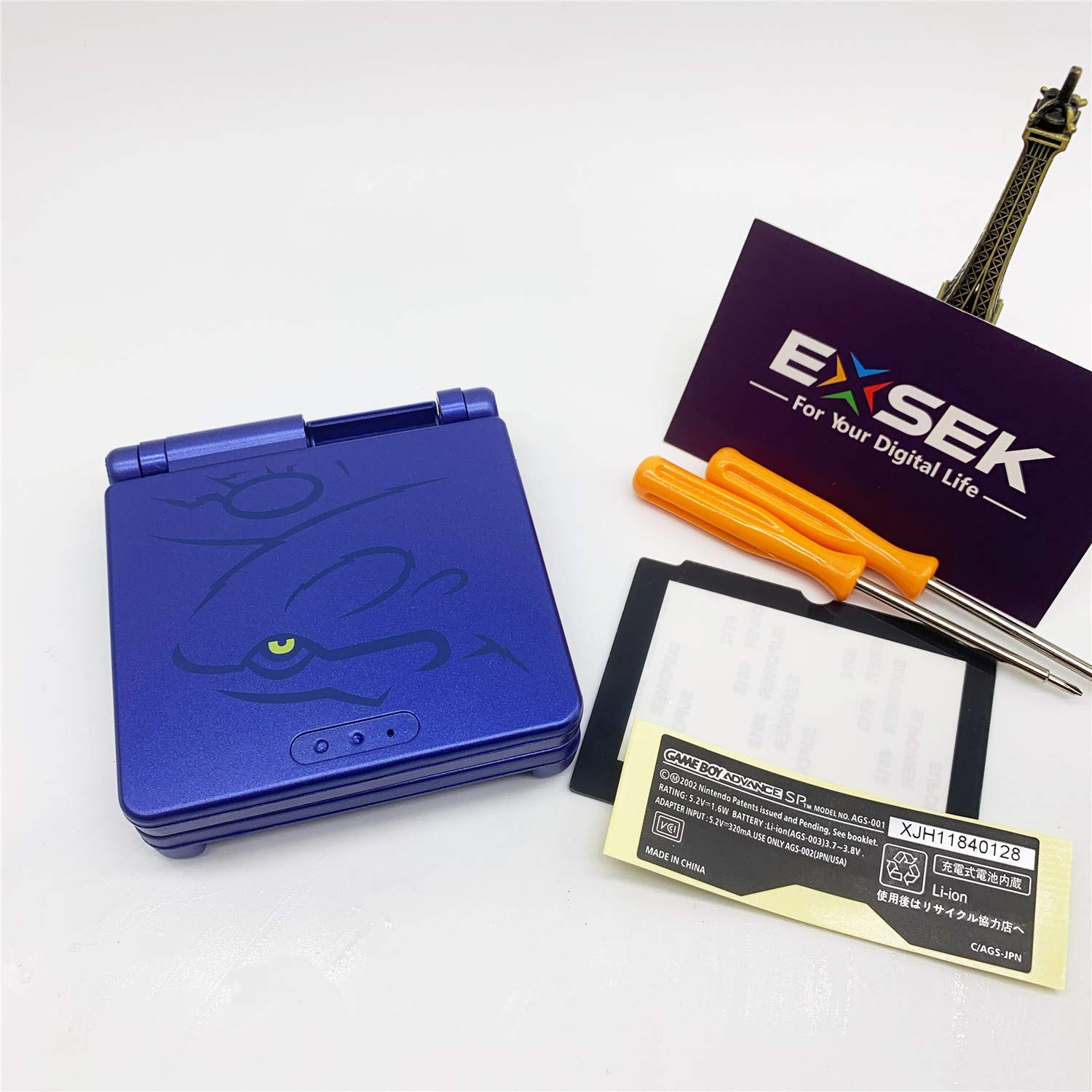Snapklik.com : EXSEK GBA SP Shell Case, Full Parts Replacement Housing ...