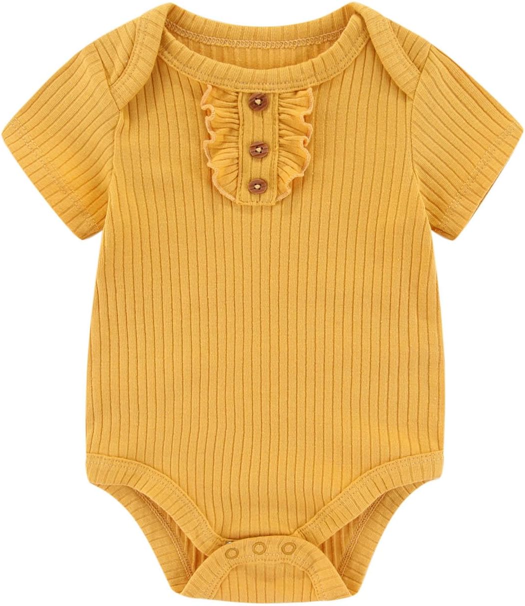 Ruliby Baby Bodysuit Boy Girl Clothes Soft Newborn Infant Outfit Short Sleeve Romper - Image 6