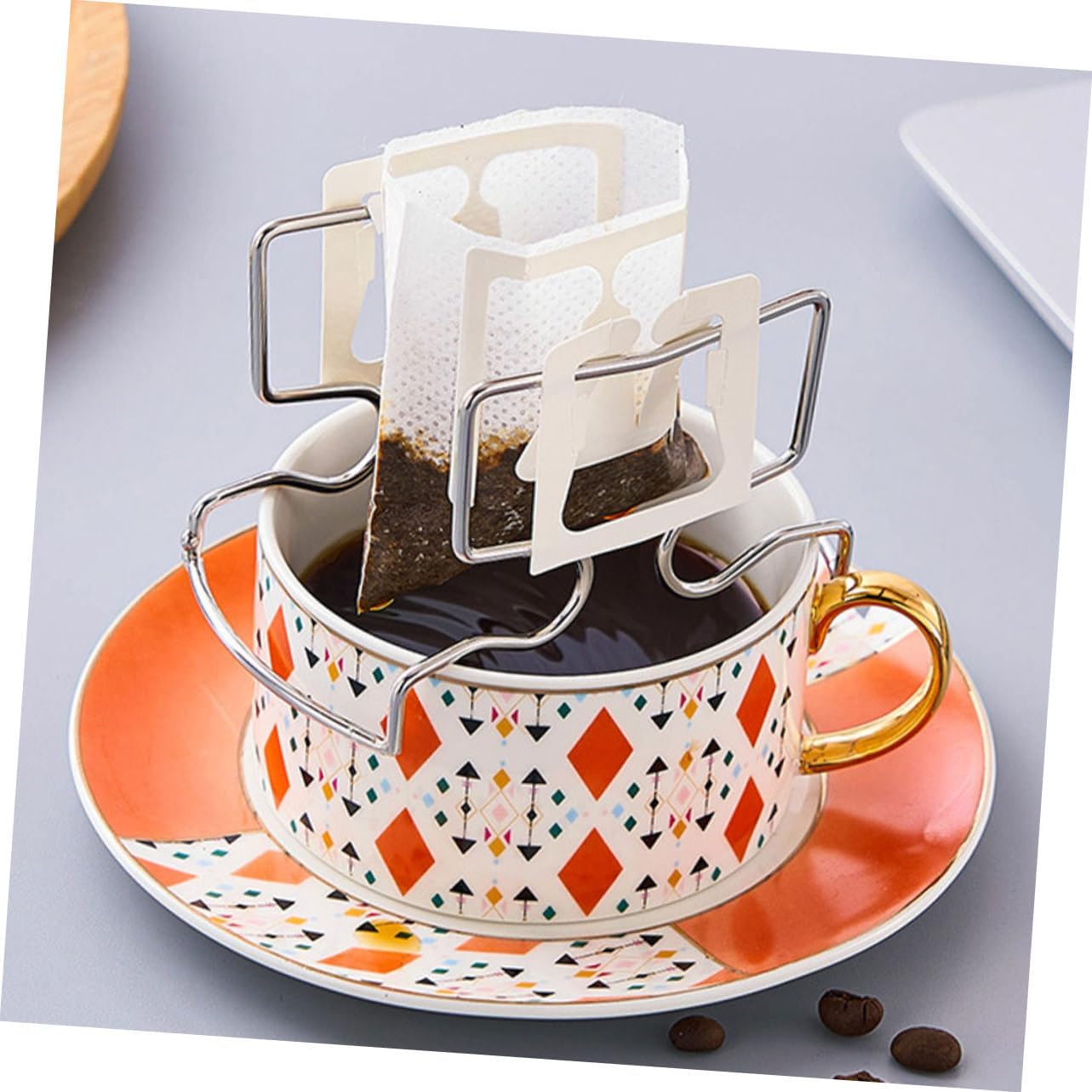 Stainless Steel Coffee Filter Bag Holder, Drip Rack image 4