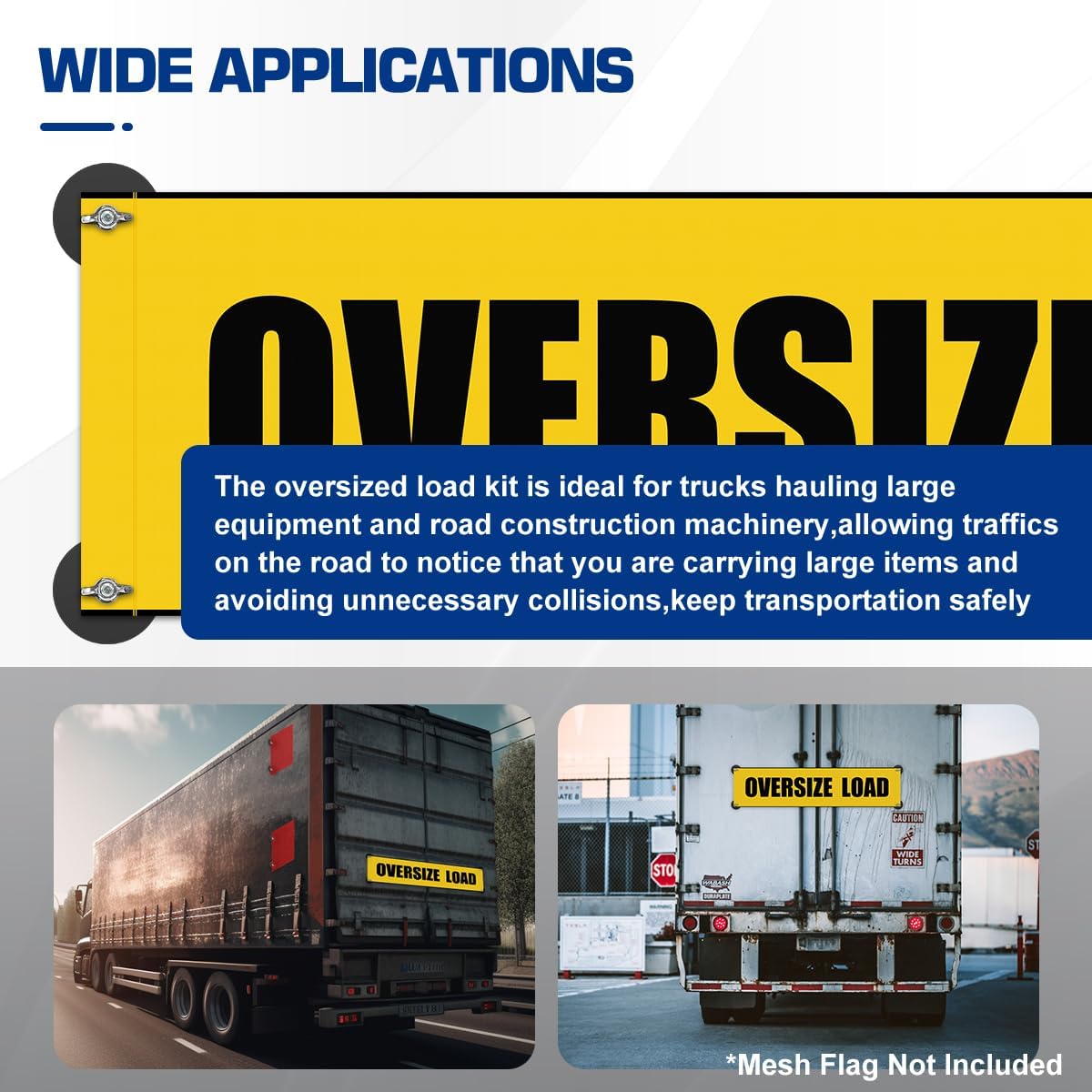 Rubber Coated Magnetic Sign Holder, 8 Pcs Heavy Duty Magnet for Wire Loop Flags, Oversized Load Signs Flag Magnets with Locking Wing Nut, Strong Magnetic Warning Flags Sign Holder Car Banner