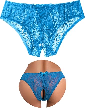 Womens Sexy Lace Criss Cross Strappy Underwear Plus Size Hipster | Breathable Panties