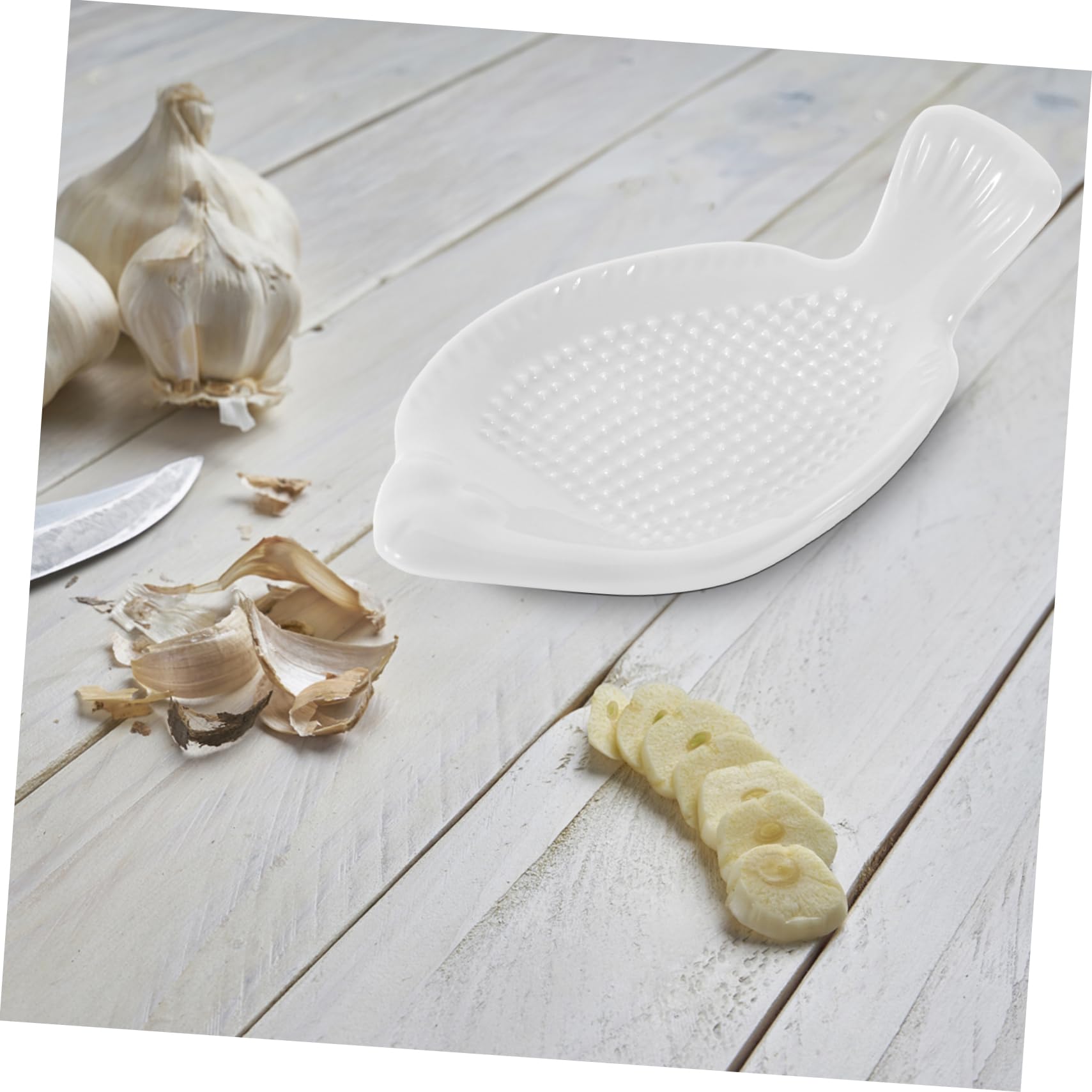 Grattugia Manuale In Ceramica Per Zenzero, Aglio E Verdure – Facile Da Pulire E Senza Zone Morte, Bianca (S)