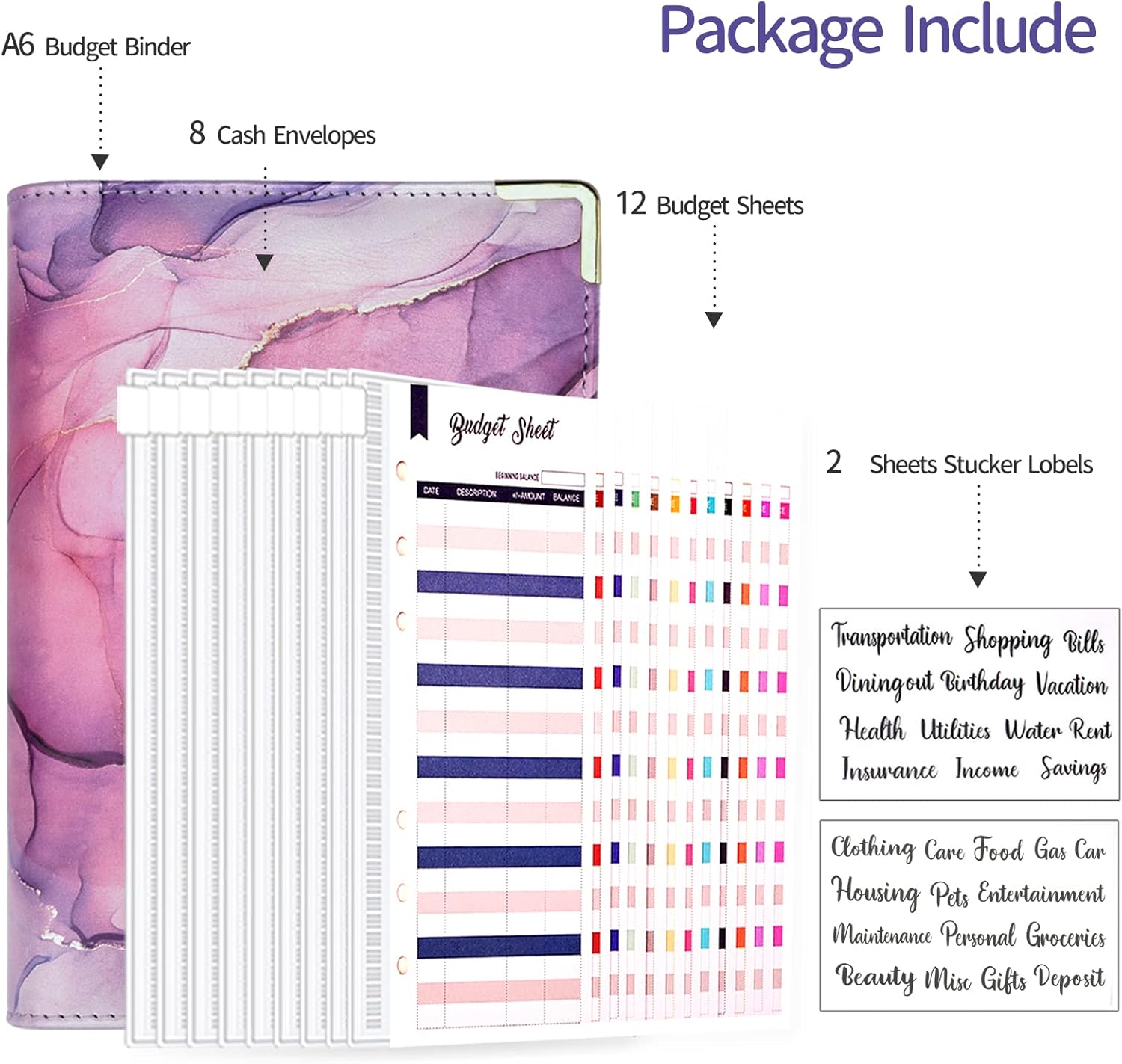 Master Your Finances: A Review of the A6 Marble PU Leather Budget Binder