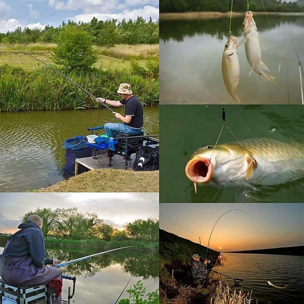 Canna da pesca telescopica, 8 m-12 m, in fibra di carbonio, portatile, design super duro per pesca alla carpa, attrezzatura da pesca leggera e resistente