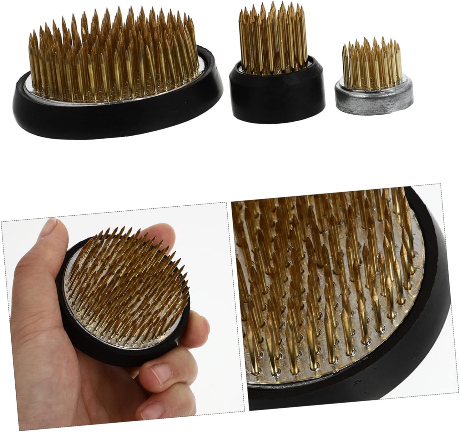 IWOWHERO 3pcs Floral Supplies Flower Arrangement Base Sturdy DIY Needle Holder for Wreath Making Floral Fixing Holder