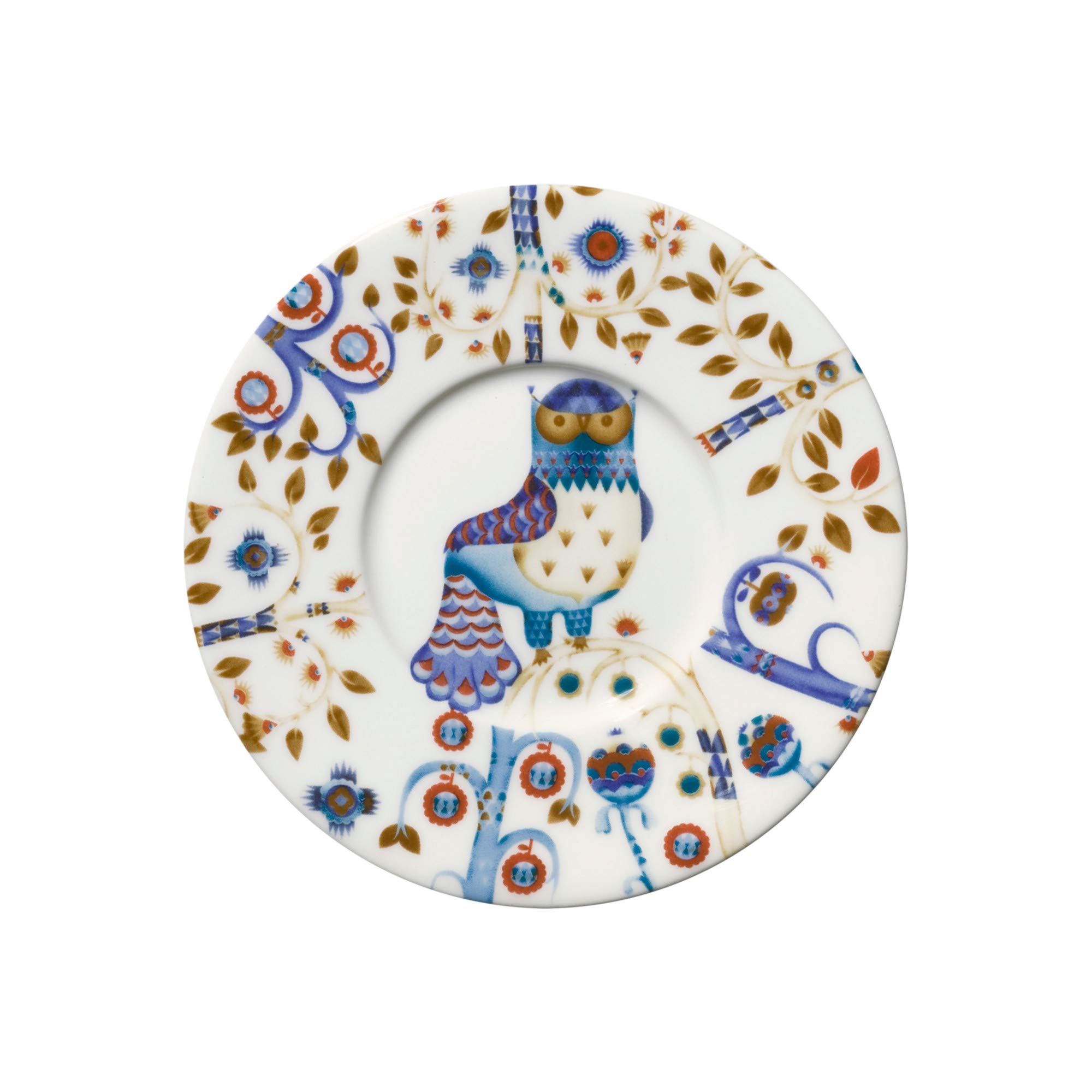 Taika Coffee/Cappuccino Saucer, White, 6-3/4-Inch