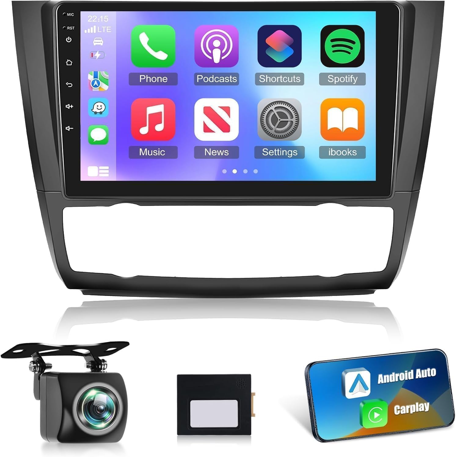 Radio Android de 9 pulgadas para BMW Serie 1 con CarPlay e interfaz GPS integrada 8