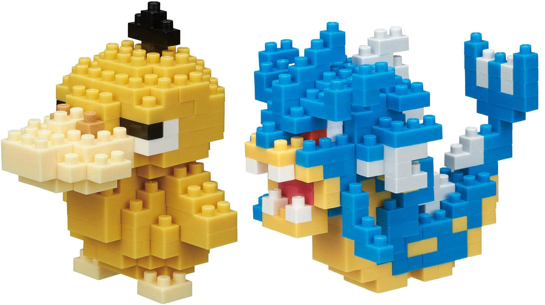 nanoblock - 2 Sets Bundle - Gyarados and Psyduck (Koduck in Japan) - Adjustable Pokemon Characters (Japan Import)