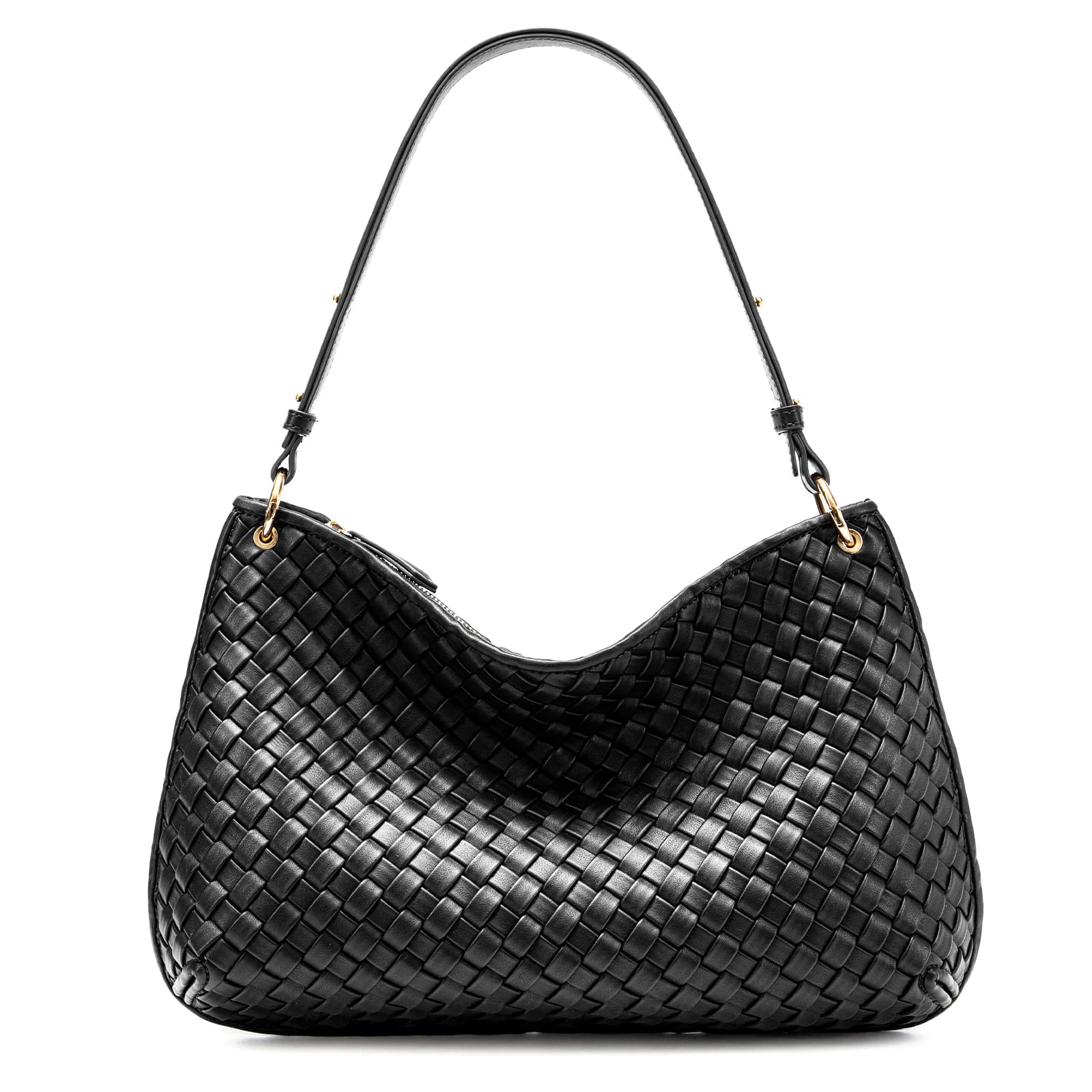 Woven Handbag, Woven Vegan Leather Bag For Women, Fashion Tote Bag Shoulder Bag Purses for Women