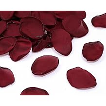 Penta Angel Silk Rose Petals 100Pcs Satin Flower Petals for Wedding Flower Girl Basket Table Centerpieces Scatter Confetti Bridal Shower Party Decoration Burgundy