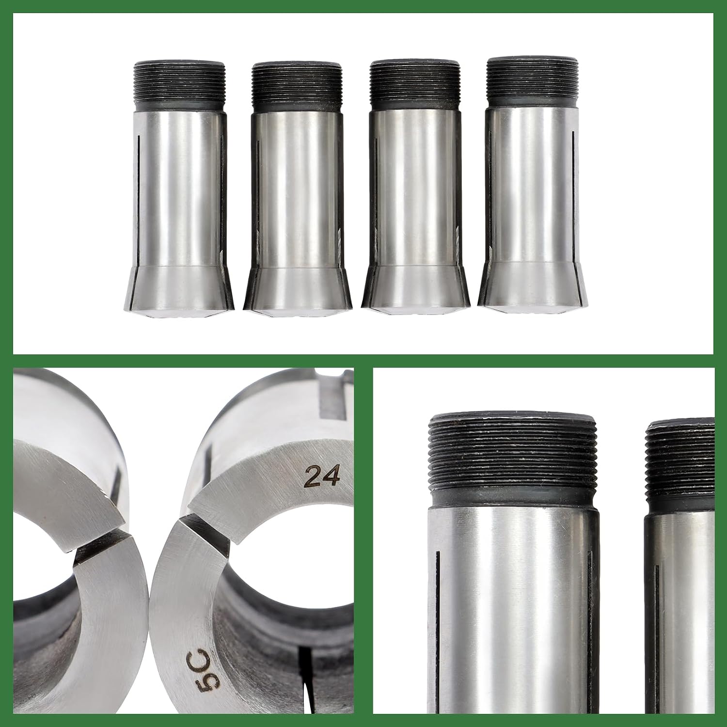 5C 3mm 25mm x 1mm Metric Collet Set 23 Piece 0.0005" Accuracy appropriate for Engraving Machine